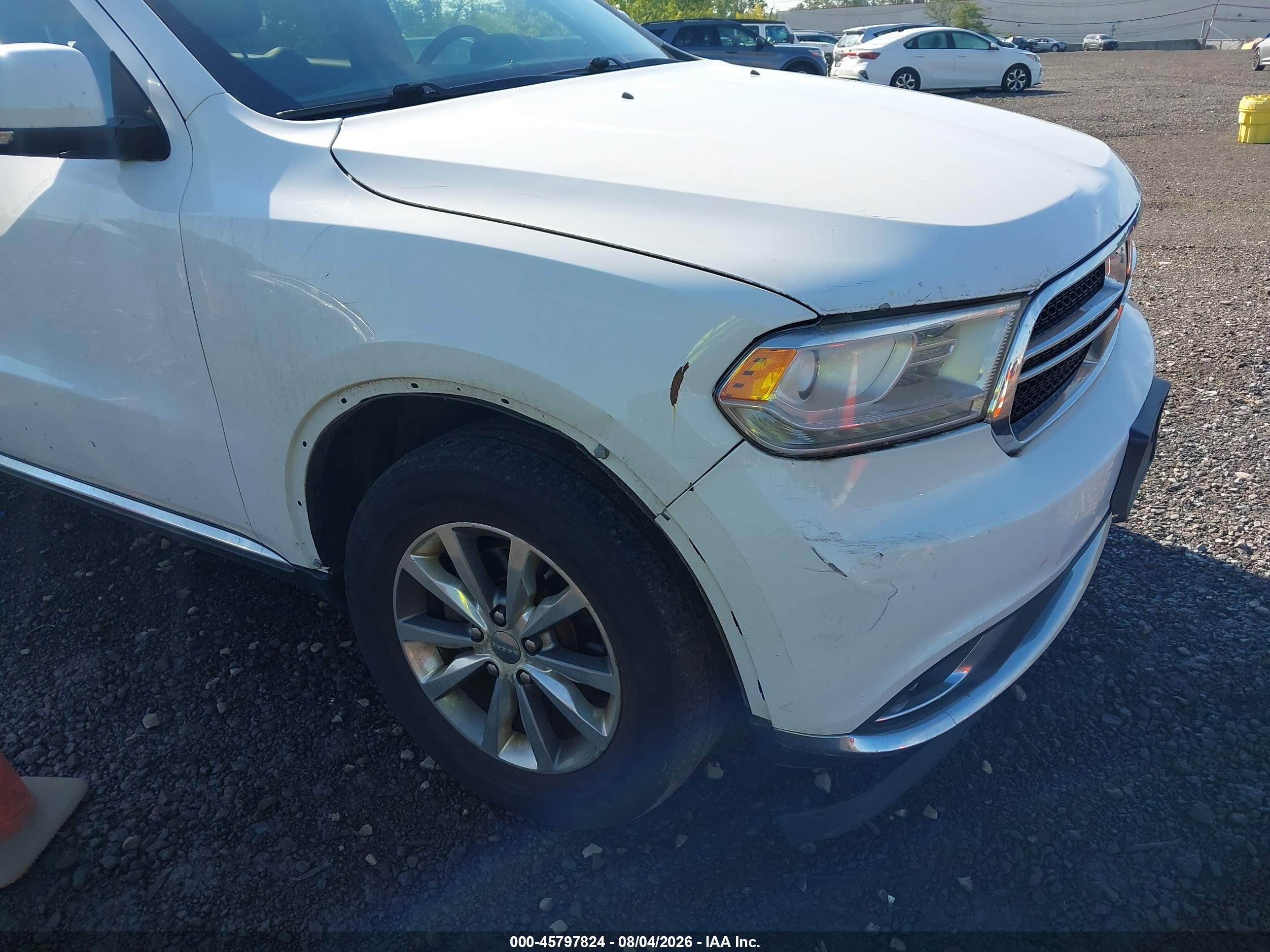 2015 Dodge Durango Limited White vin: 1C4RDJDG8FC101674