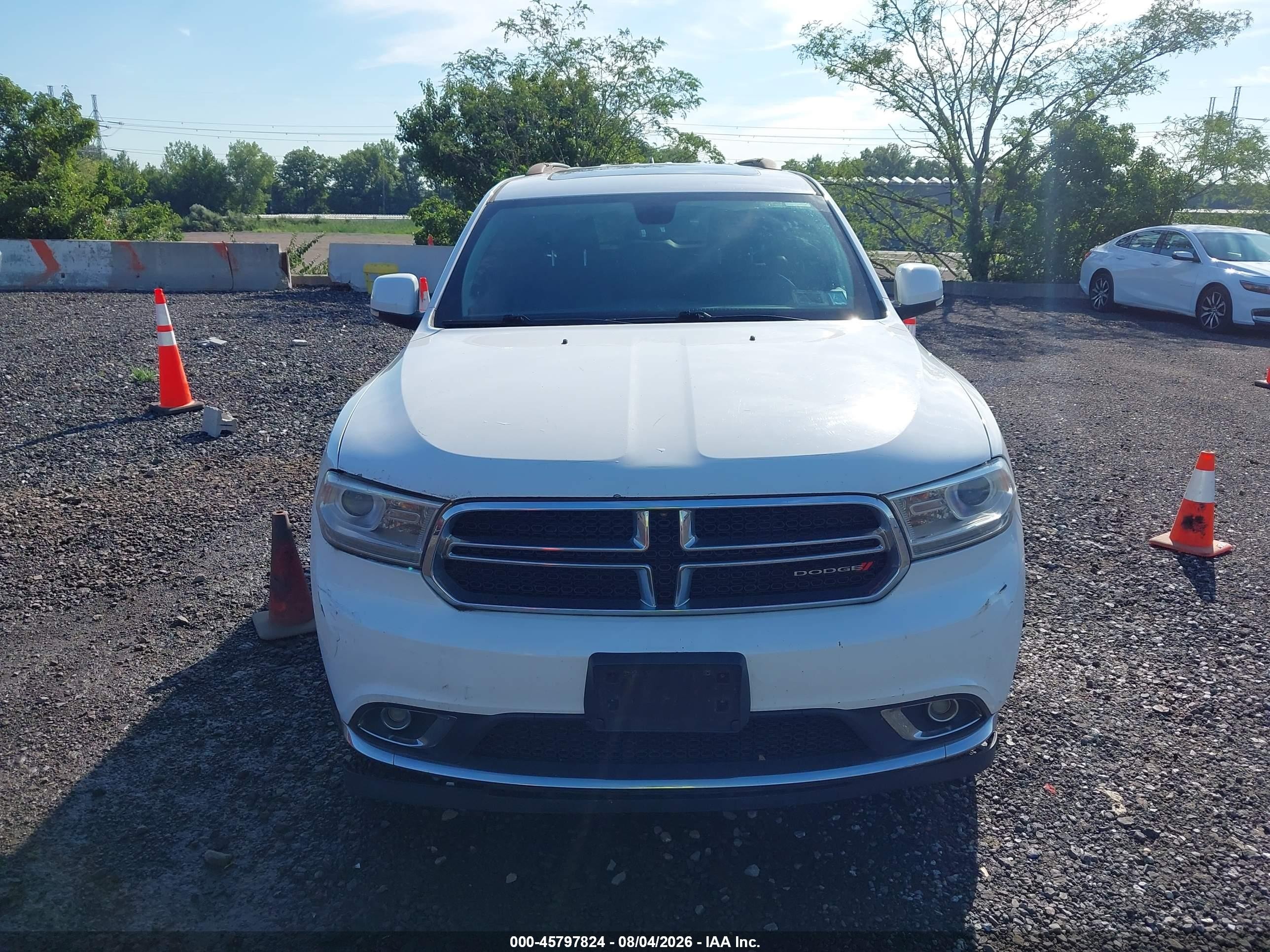 2015 Dodge Durango Limited White vin: 1C4RDJDG8FC101674