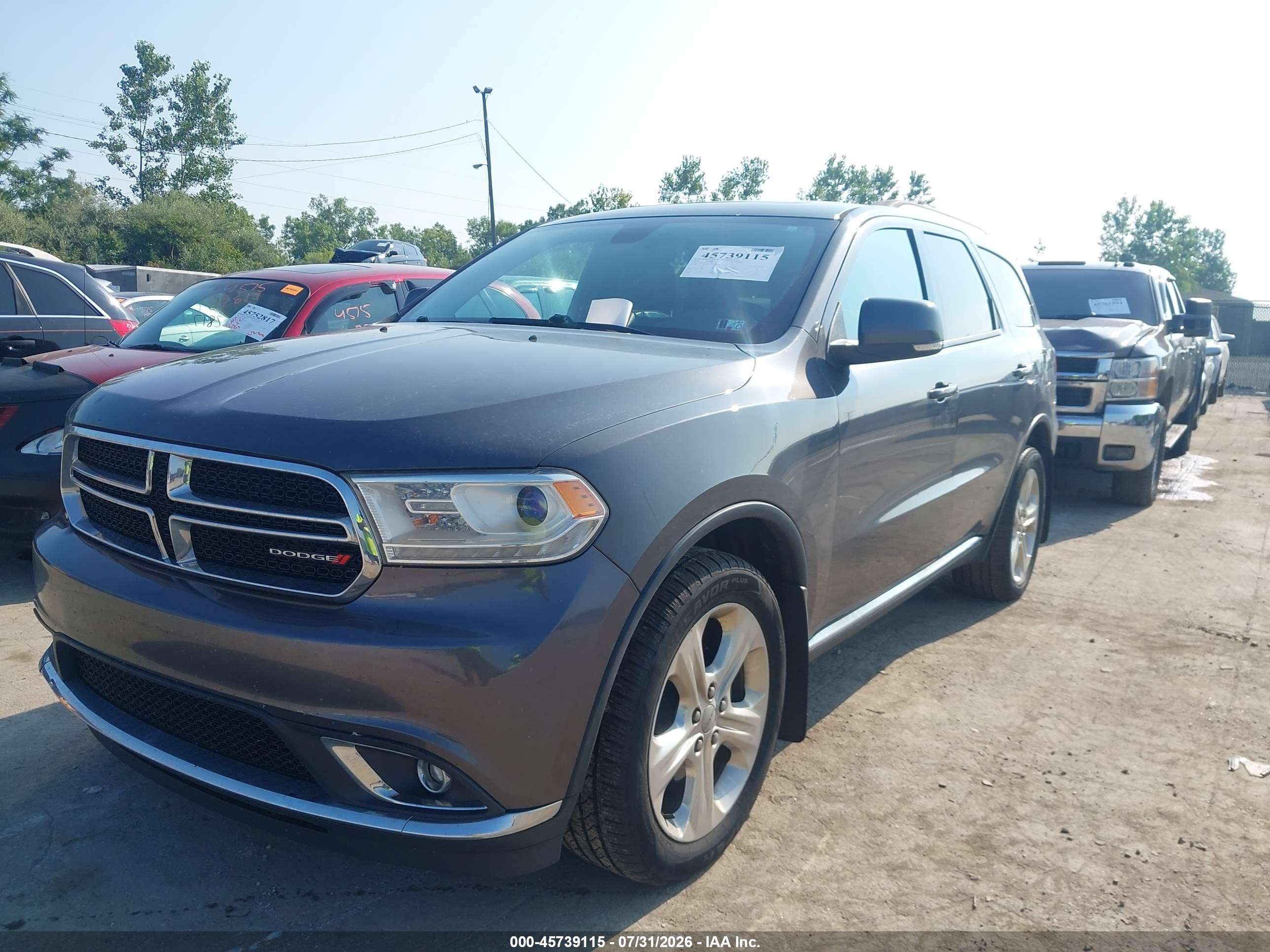 2015 Dodge Durango Limited Gray vin: 1C4RDJDG8FC194812