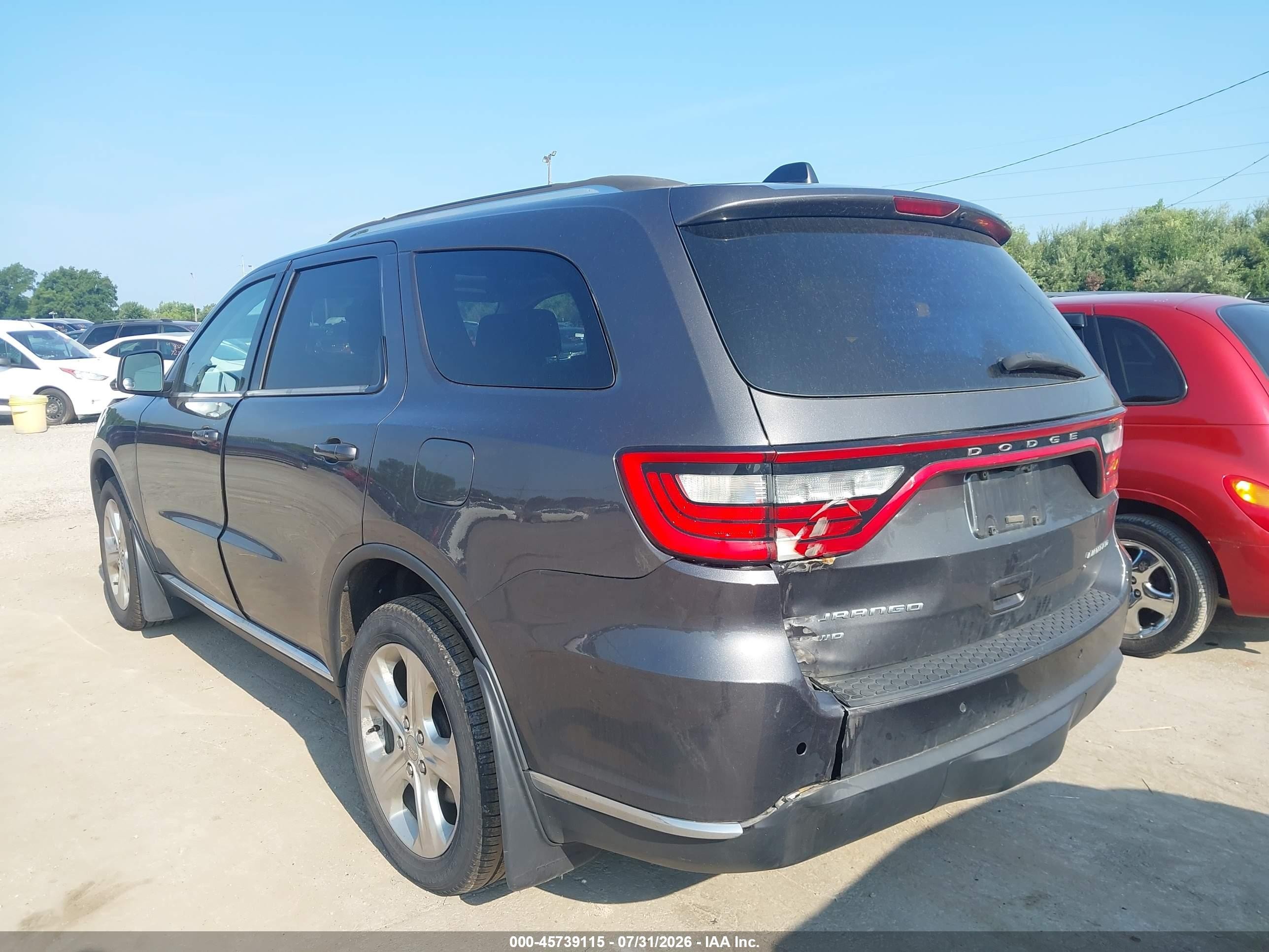 2015 Dodge Durango Limited Gray vin: 1C4RDJDG8FC194812
