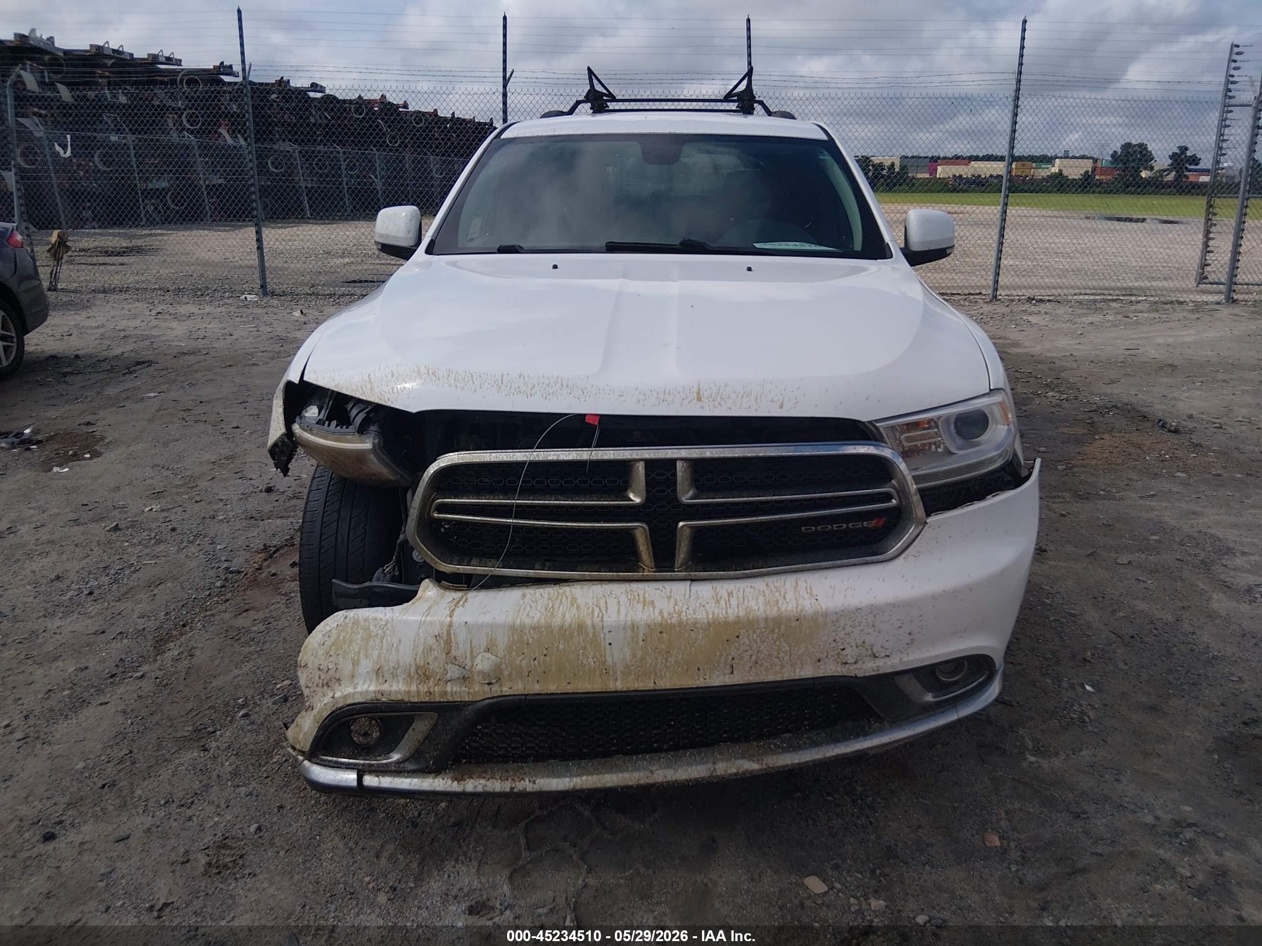 2015 Dodge Durango Limited White vin: 1C4RDJDG8FC722820