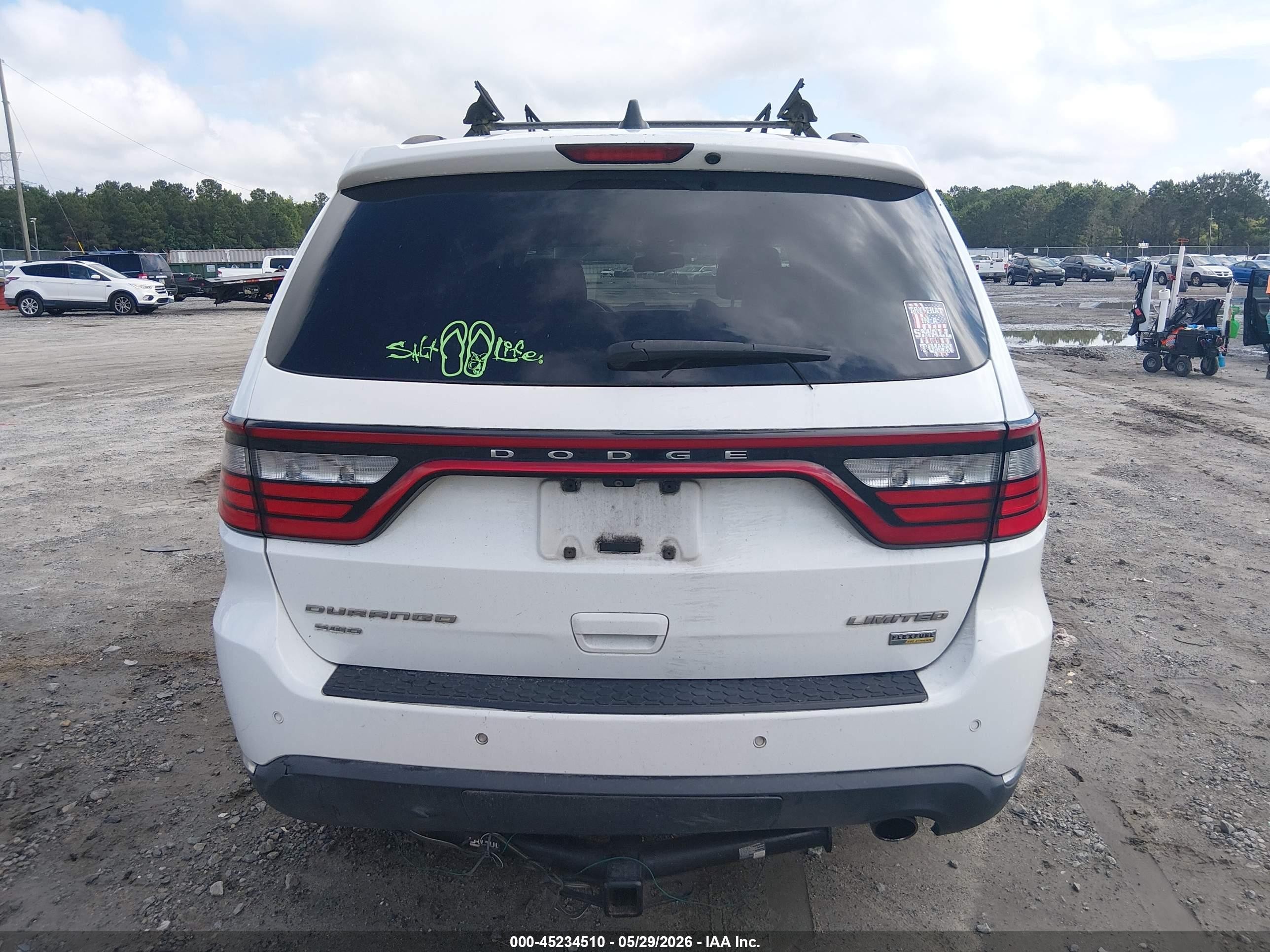 2015 Dodge Durango Limited White vin: 1C4RDJDG8FC722820