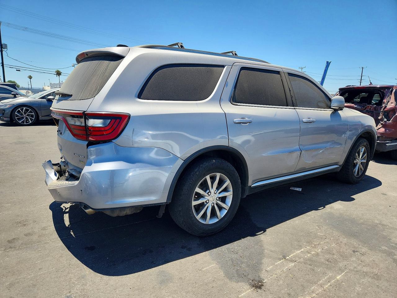 2015 Dodge Durango Limited Серебряный vin: 1C4RDJDG8FC740508