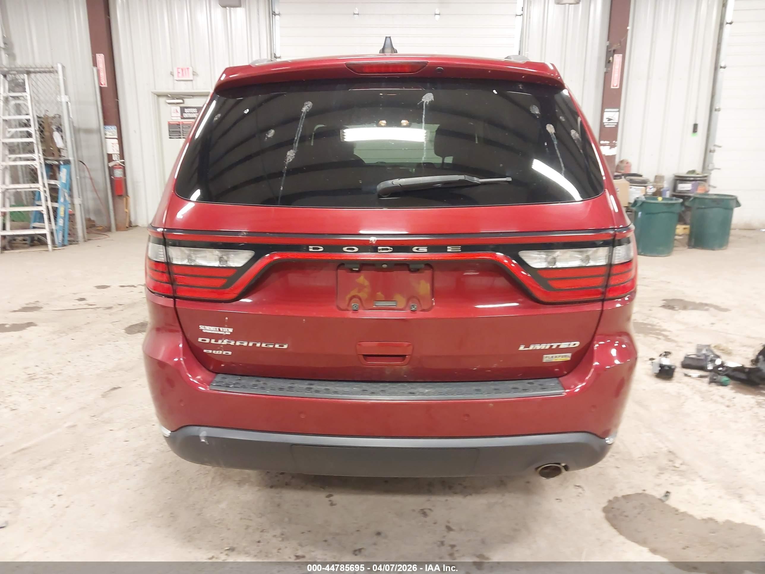 2015 Dodge Durango Limited Red vin: 1C4RDJDG8FC810251