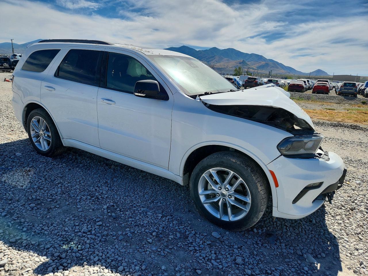 2023 Dodge Durango Gt White vin: 1C4RDJDG8PC605112