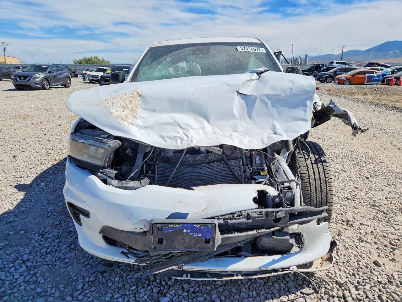 2023 Dodge Durango Gt White vin: 1C4RDJDG8PC605112