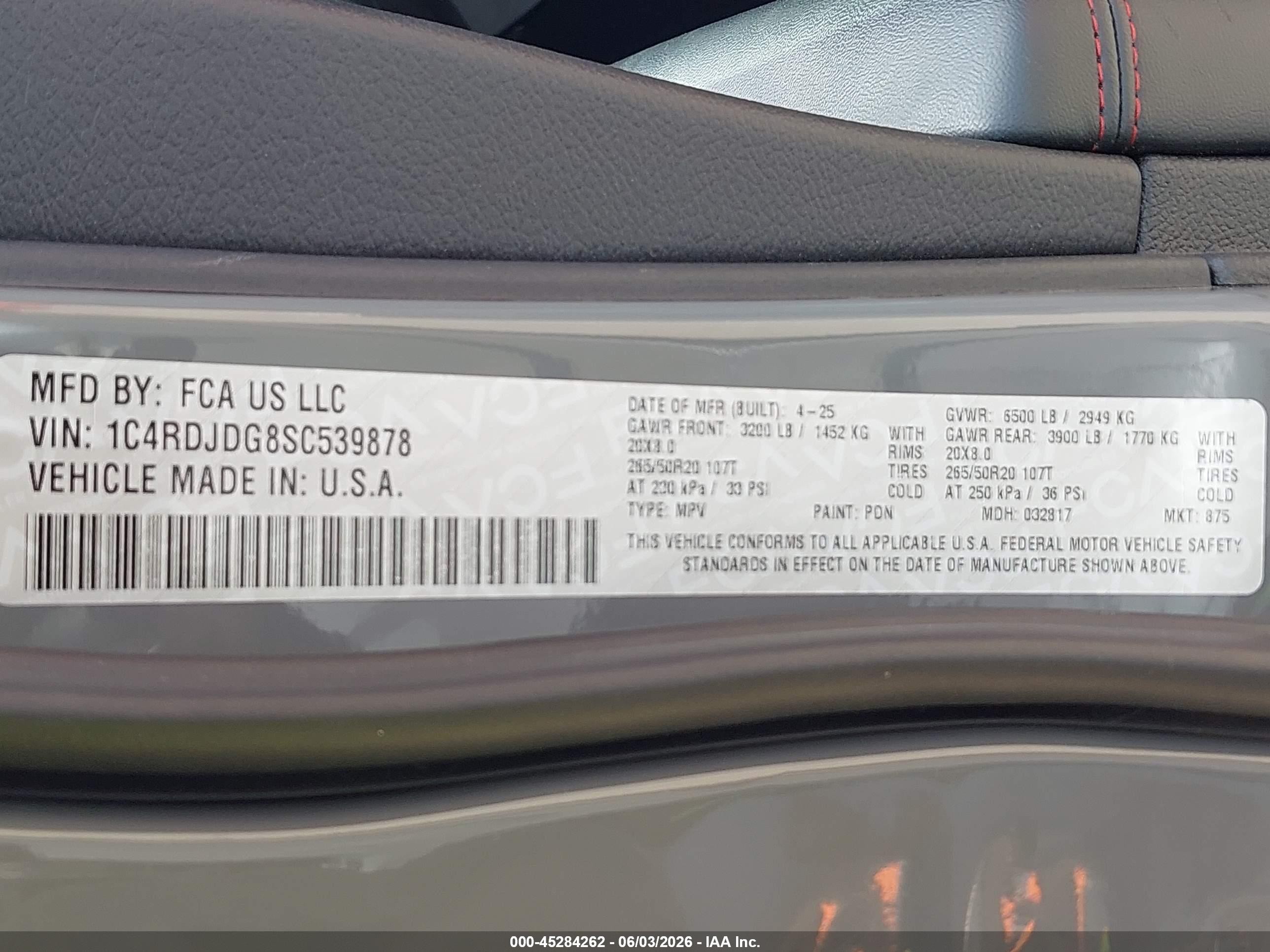 2025 Dodge Durango Gt Plus Awd Бежевый vin: 1C4RDJDG8SC539878