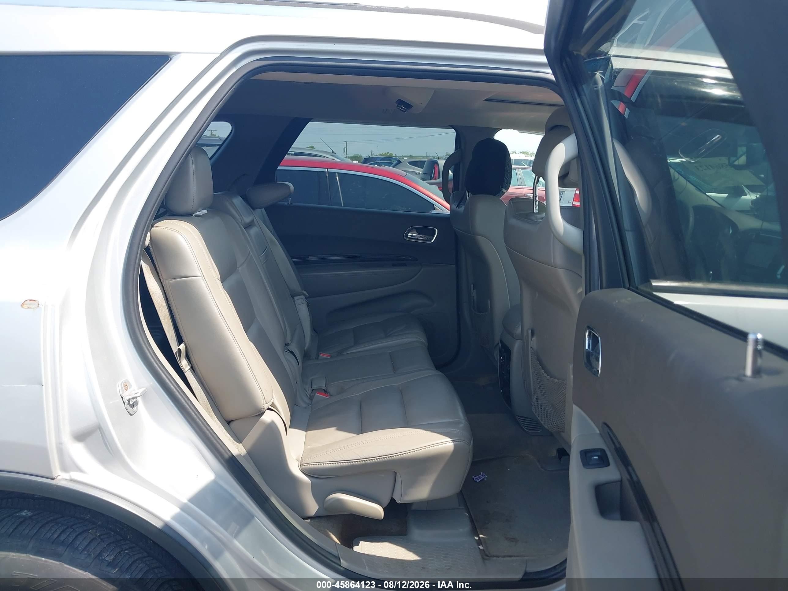 2012 Dodge Durango Crew Silver vin: 1C4RDJDG9CC337486