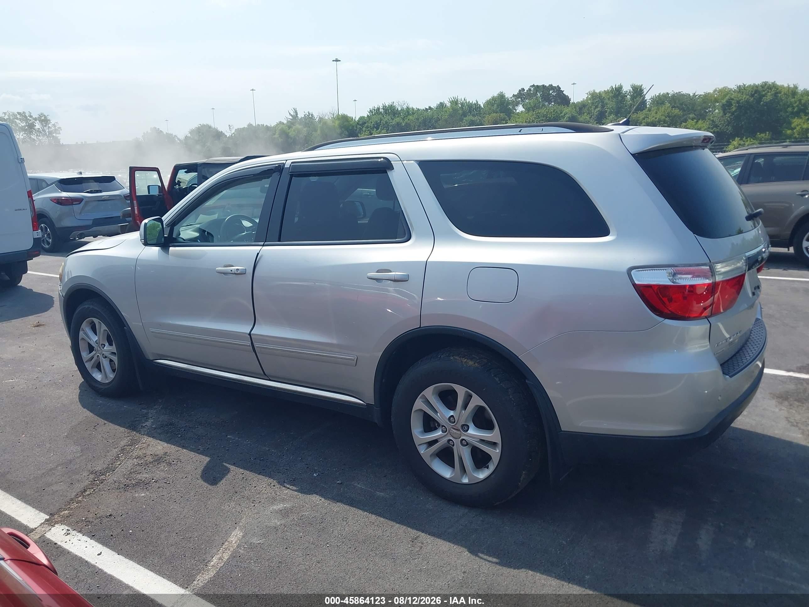 2012 Dodge Durango Crew Silver vin: 1C4RDJDG9CC337486