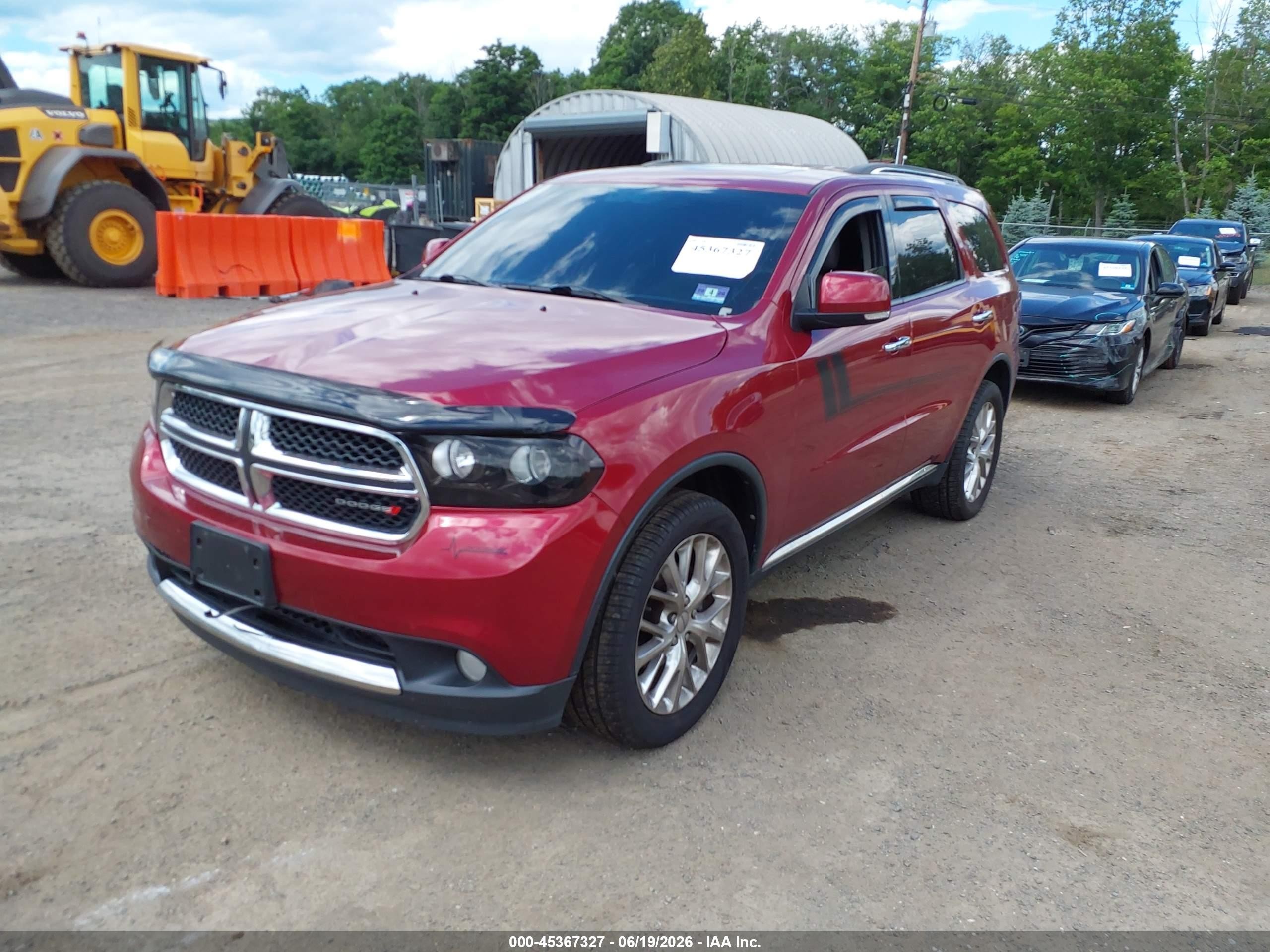 2013 Dodge Durango Crew Red vin: 1C4RDJDG9DC540489