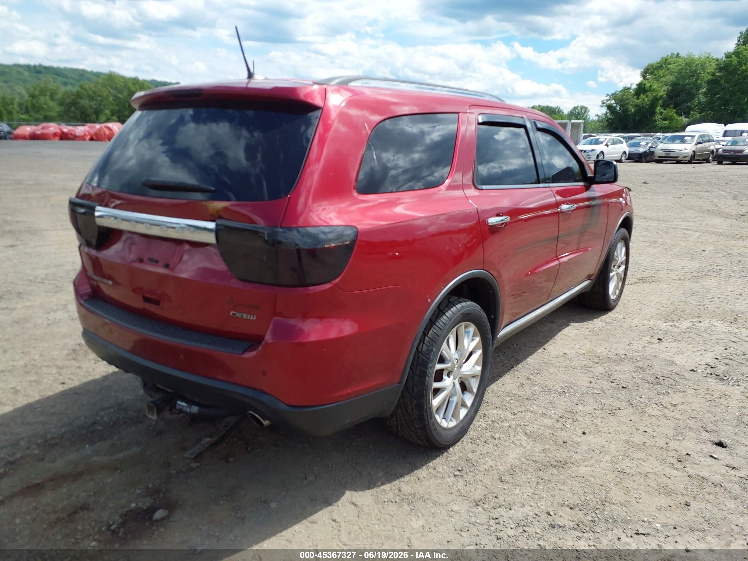 2013 Dodge Durango Crew Red vin: 1C4RDJDG9DC540489