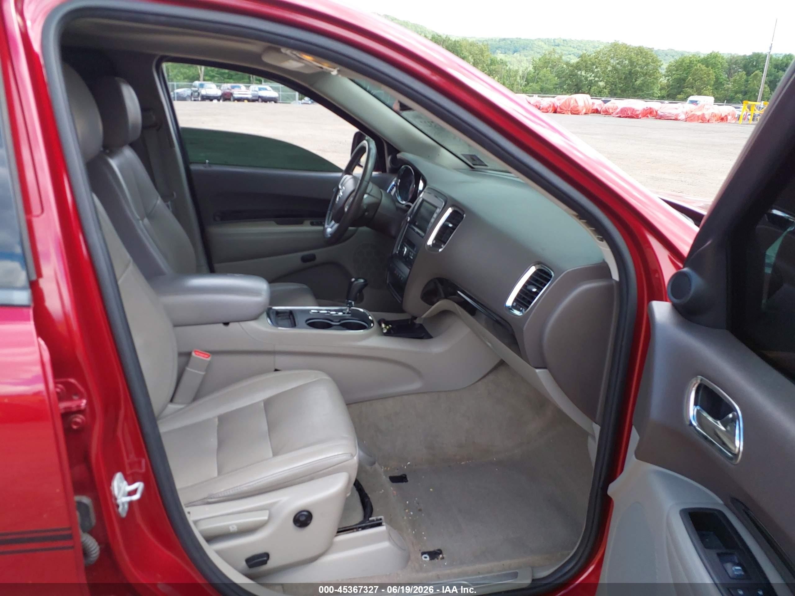 2013 Dodge Durango Crew Red vin: 1C4RDJDG9DC540489