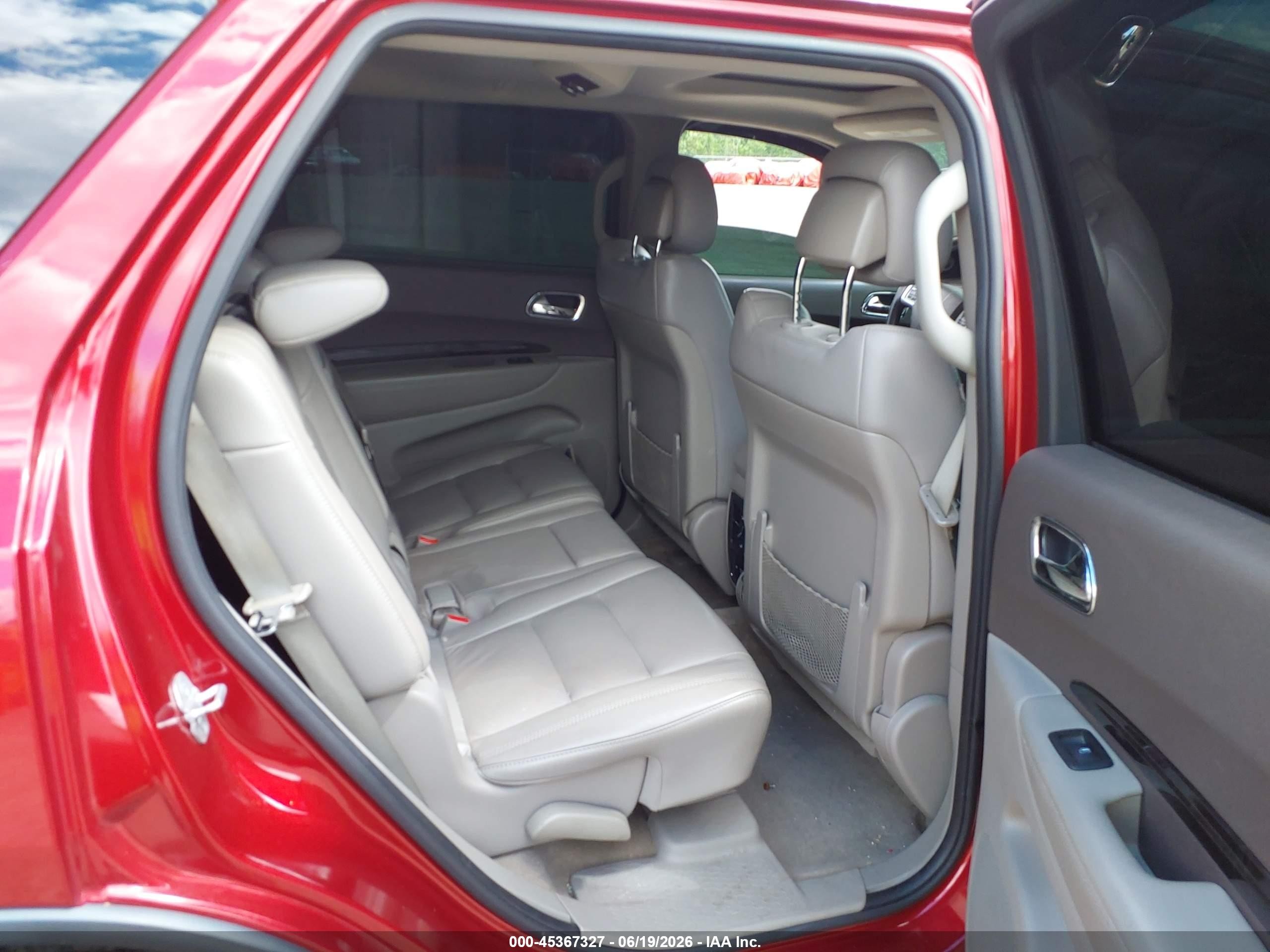 2013 Dodge Durango Crew Red vin: 1C4RDJDG9DC540489