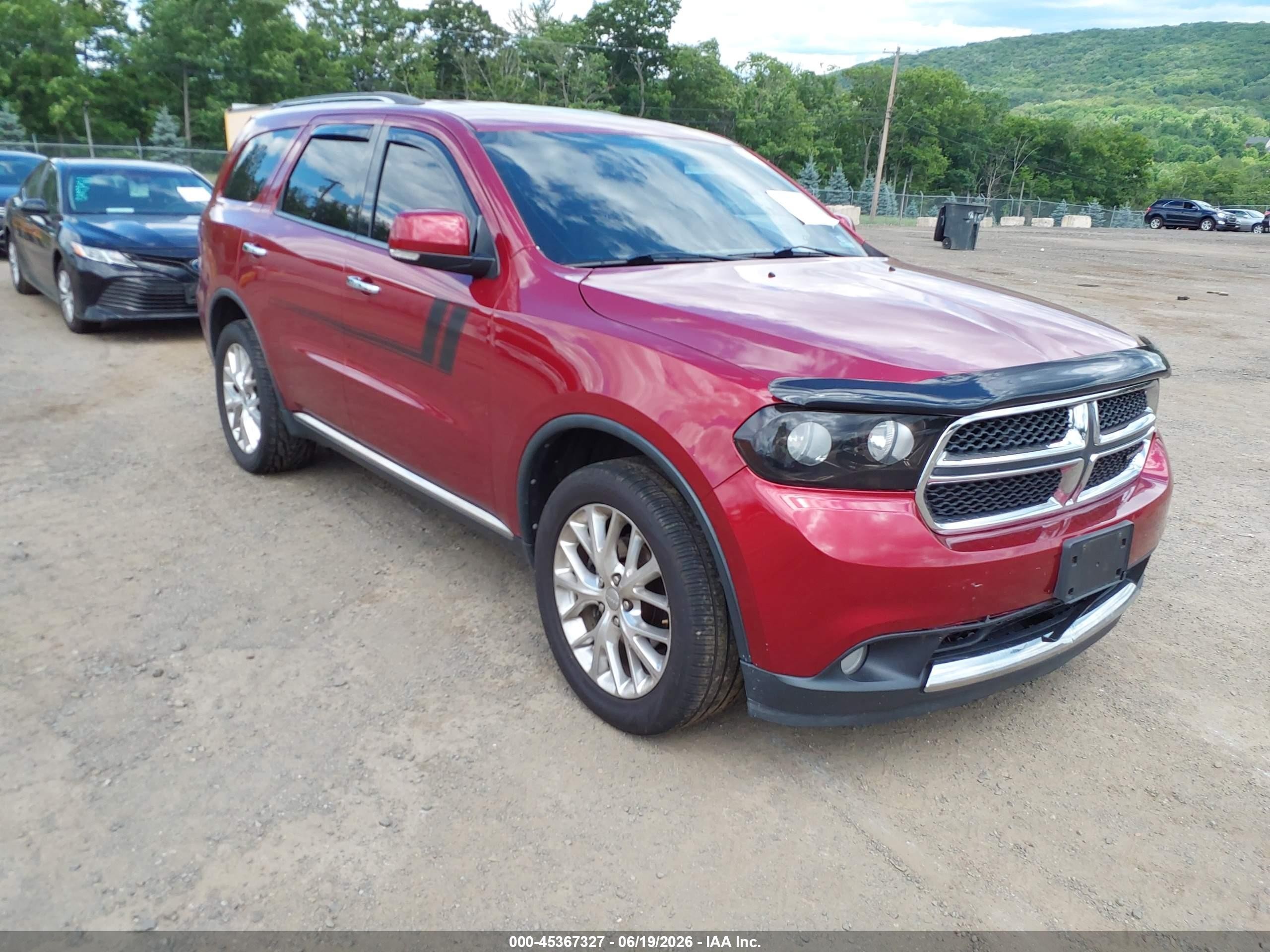 2013 Dodge Durango Crew Red vin: 1C4RDJDG9DC540489