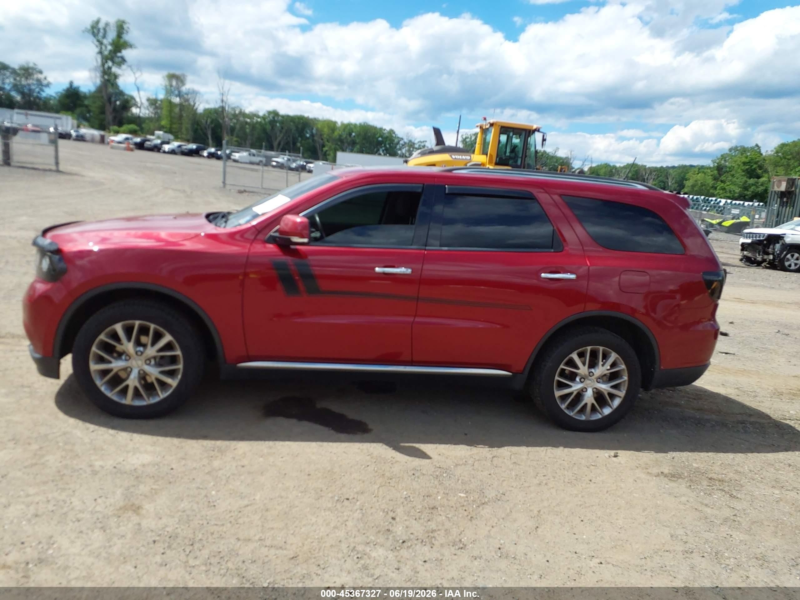 2013 Dodge Durango Crew Red vin: 1C4RDJDG9DC540489