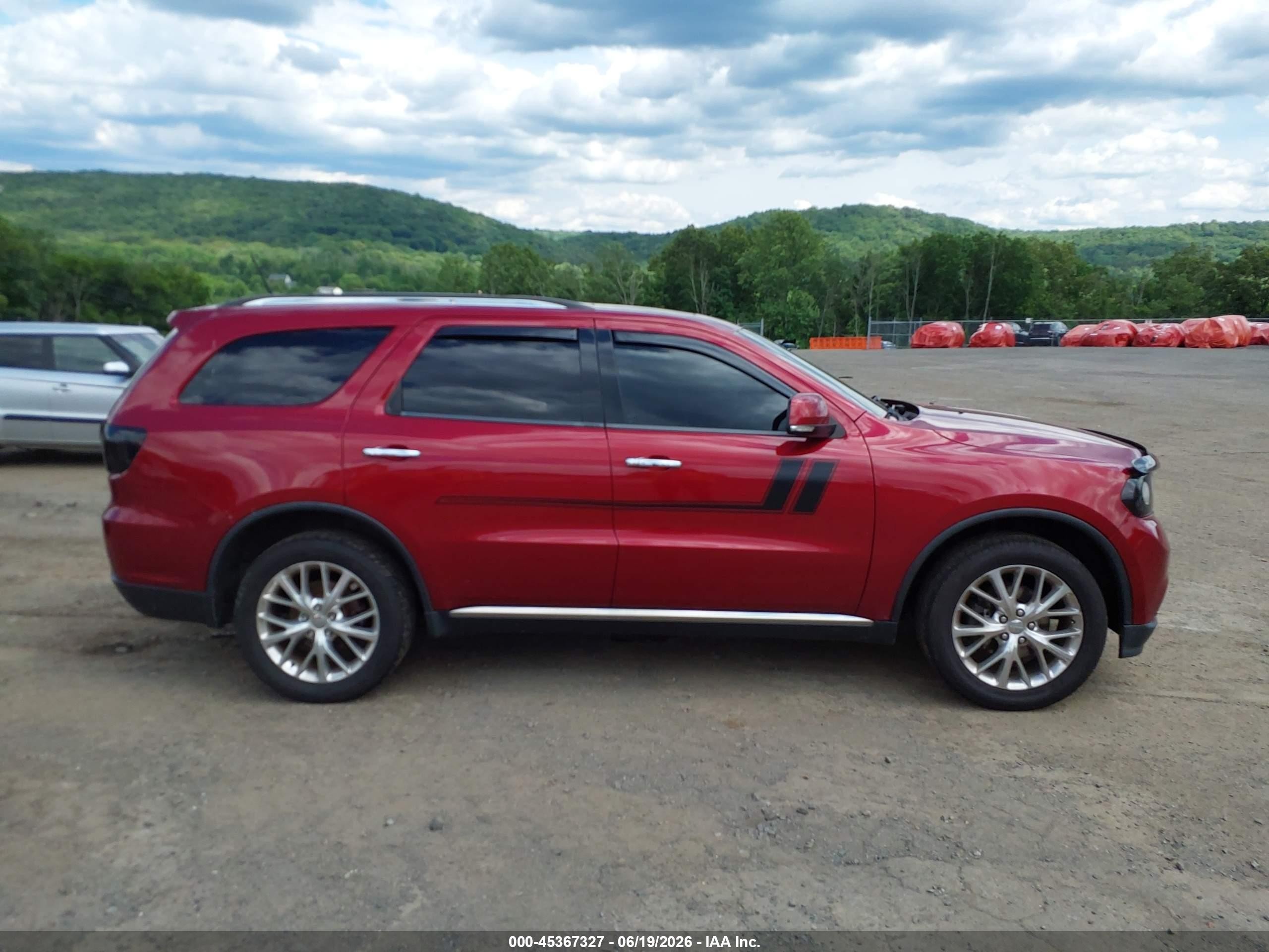 2013 Dodge Durango Crew Red vin: 1C4RDJDG9DC540489
