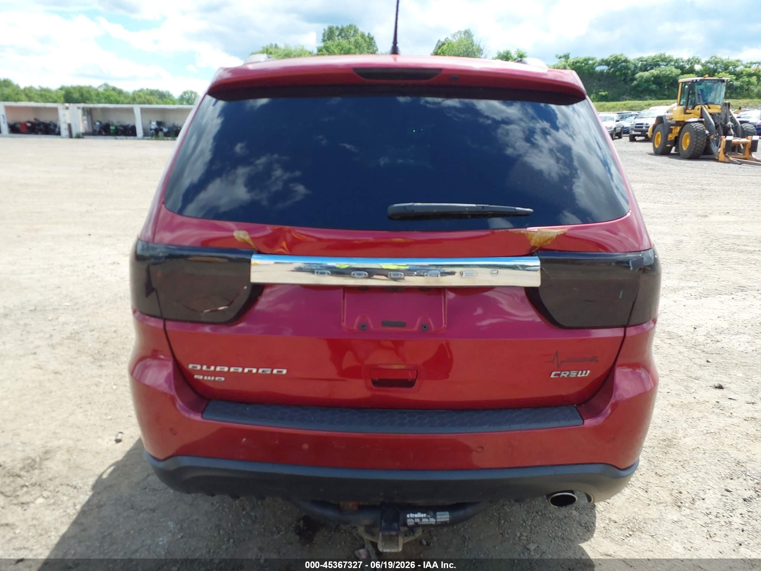 2013 Dodge Durango Crew Red vin: 1C4RDJDG9DC540489