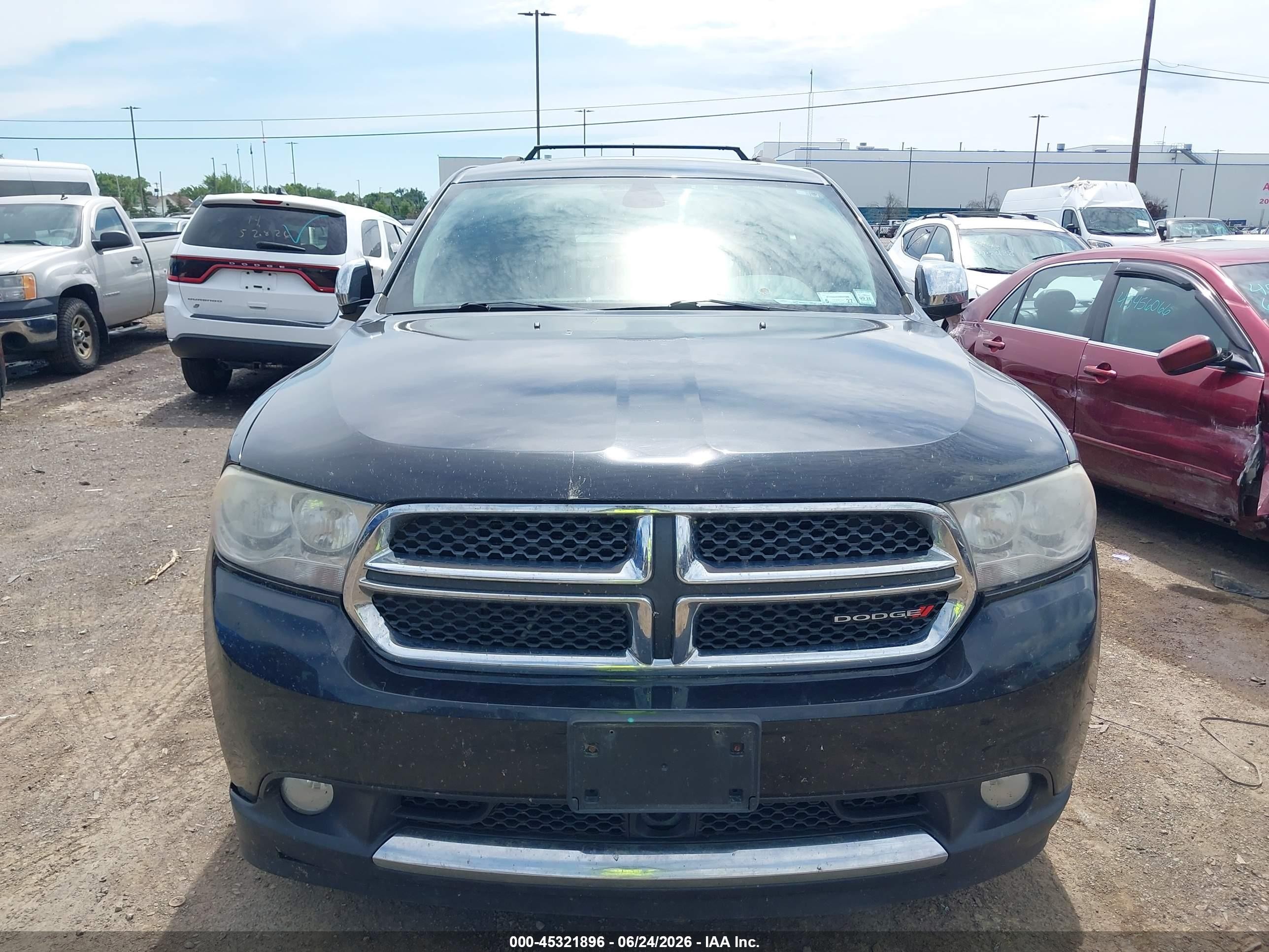 2013 Dodge Durango Crew Plus Black vin: 1C4RDJDG9DC578109
