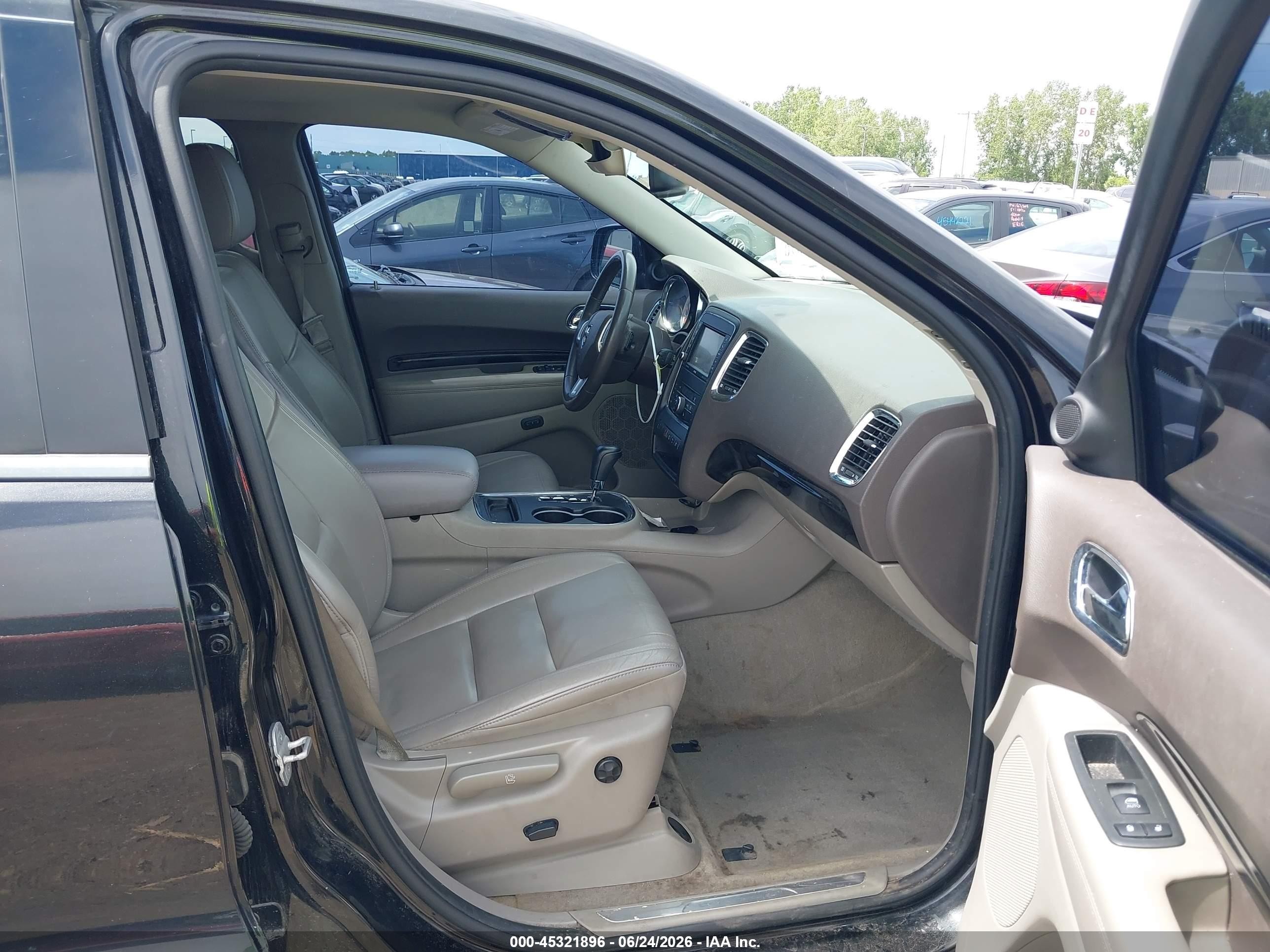 2013 Dodge Durango Crew Plus Black vin: 1C4RDJDG9DC578109