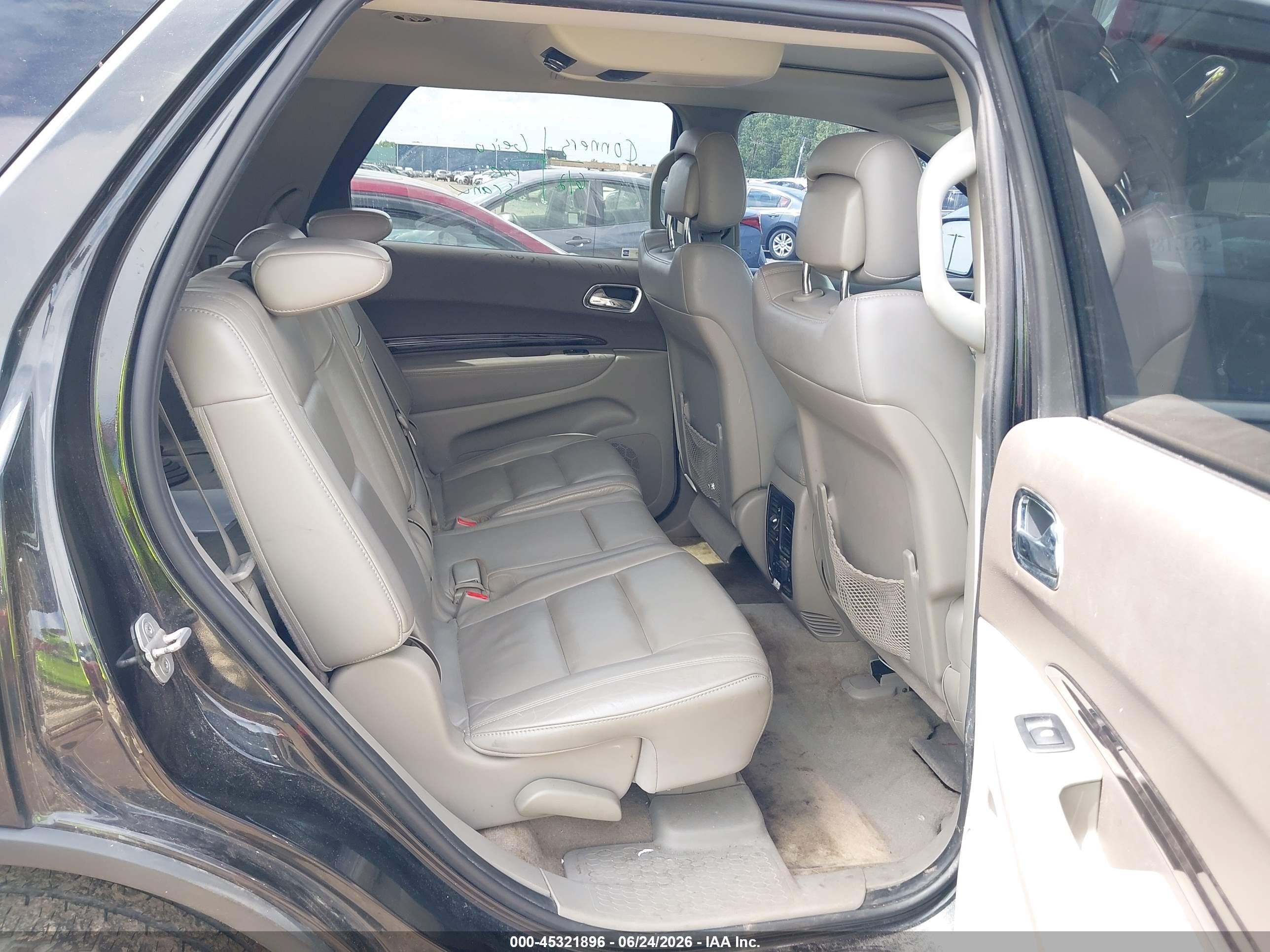 2013 Dodge Durango Crew Plus Black vin: 1C4RDJDG9DC578109
