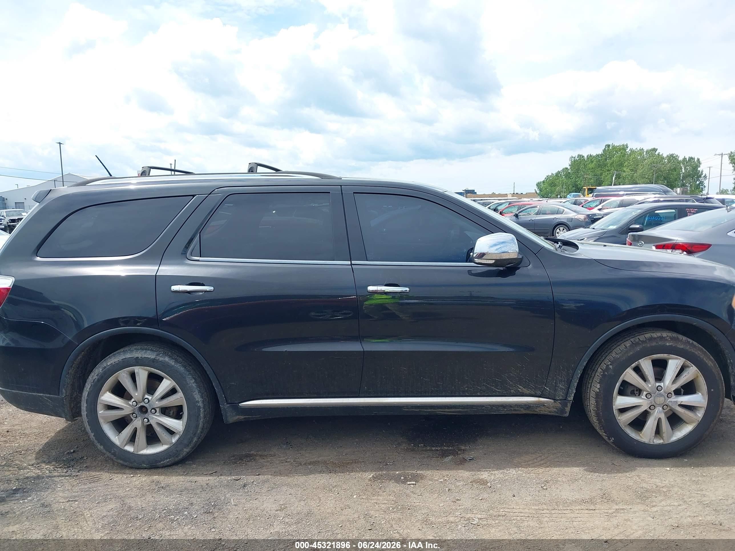 2013 Dodge Durango Crew Plus Black vin: 1C4RDJDG9DC578109