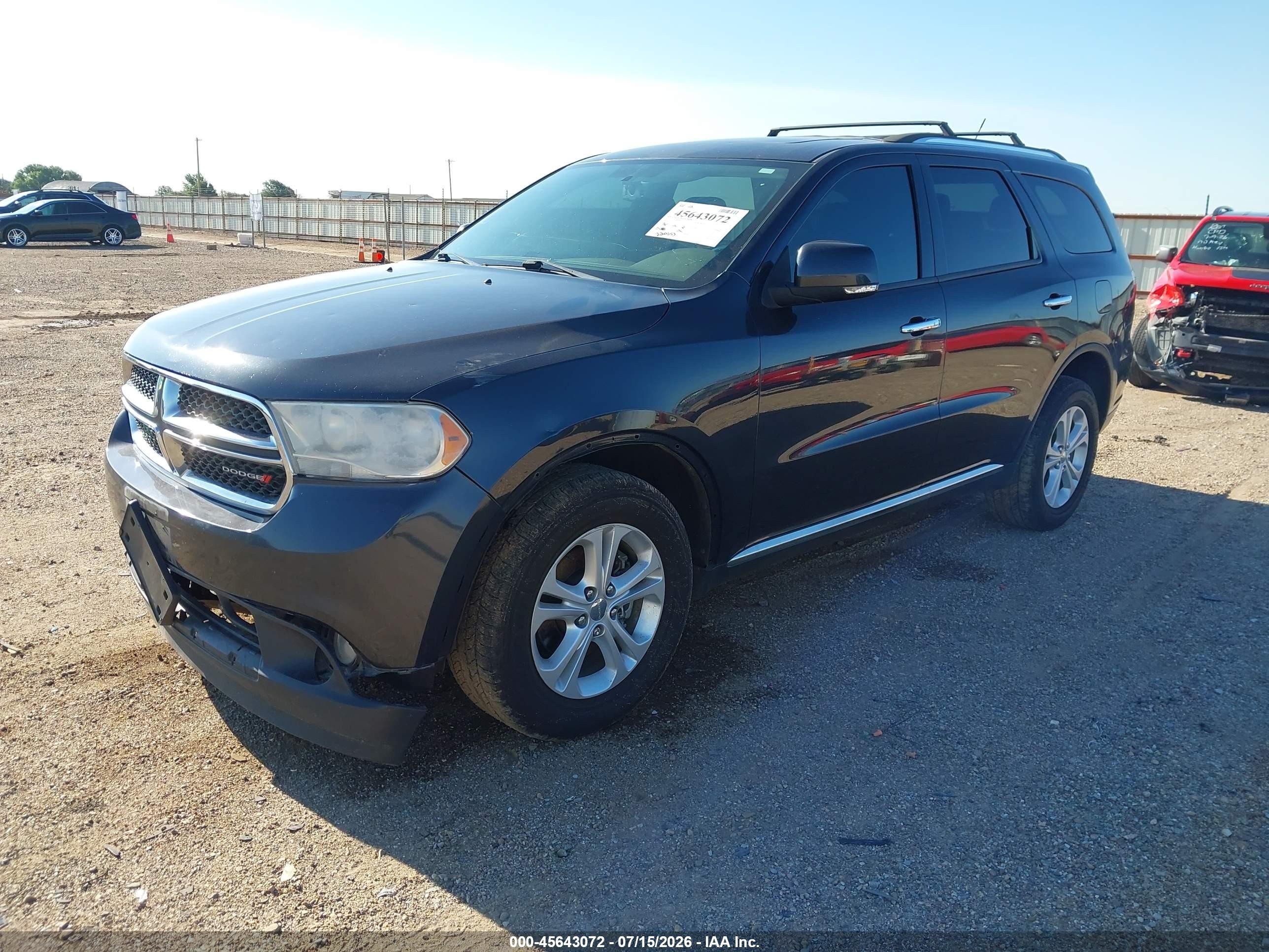 2013 Dodge Durango Crew Black vin: 1C4RDJDG9DC689744