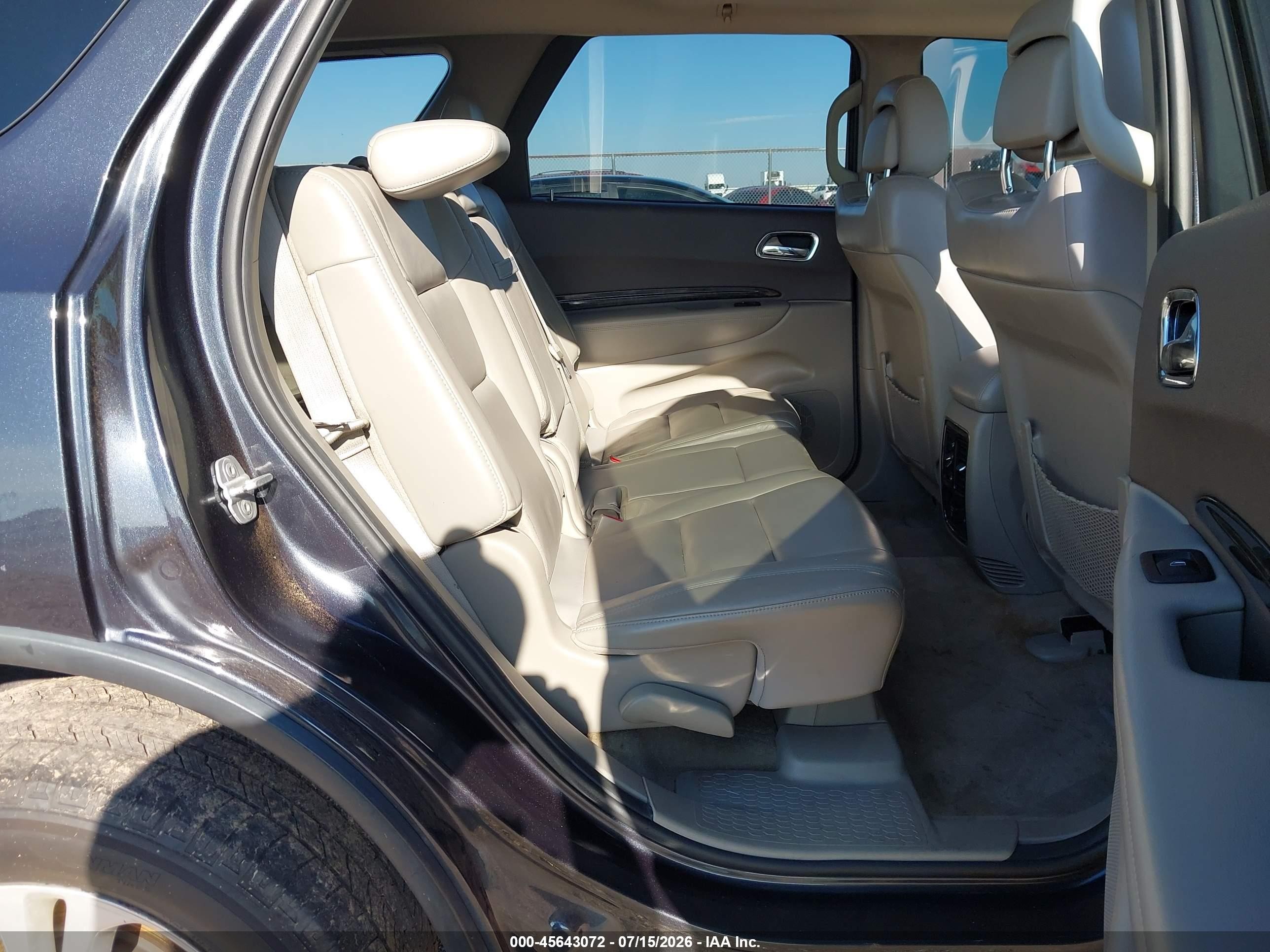 2013 Dodge Durango Crew Black vin: 1C4RDJDG9DC689744