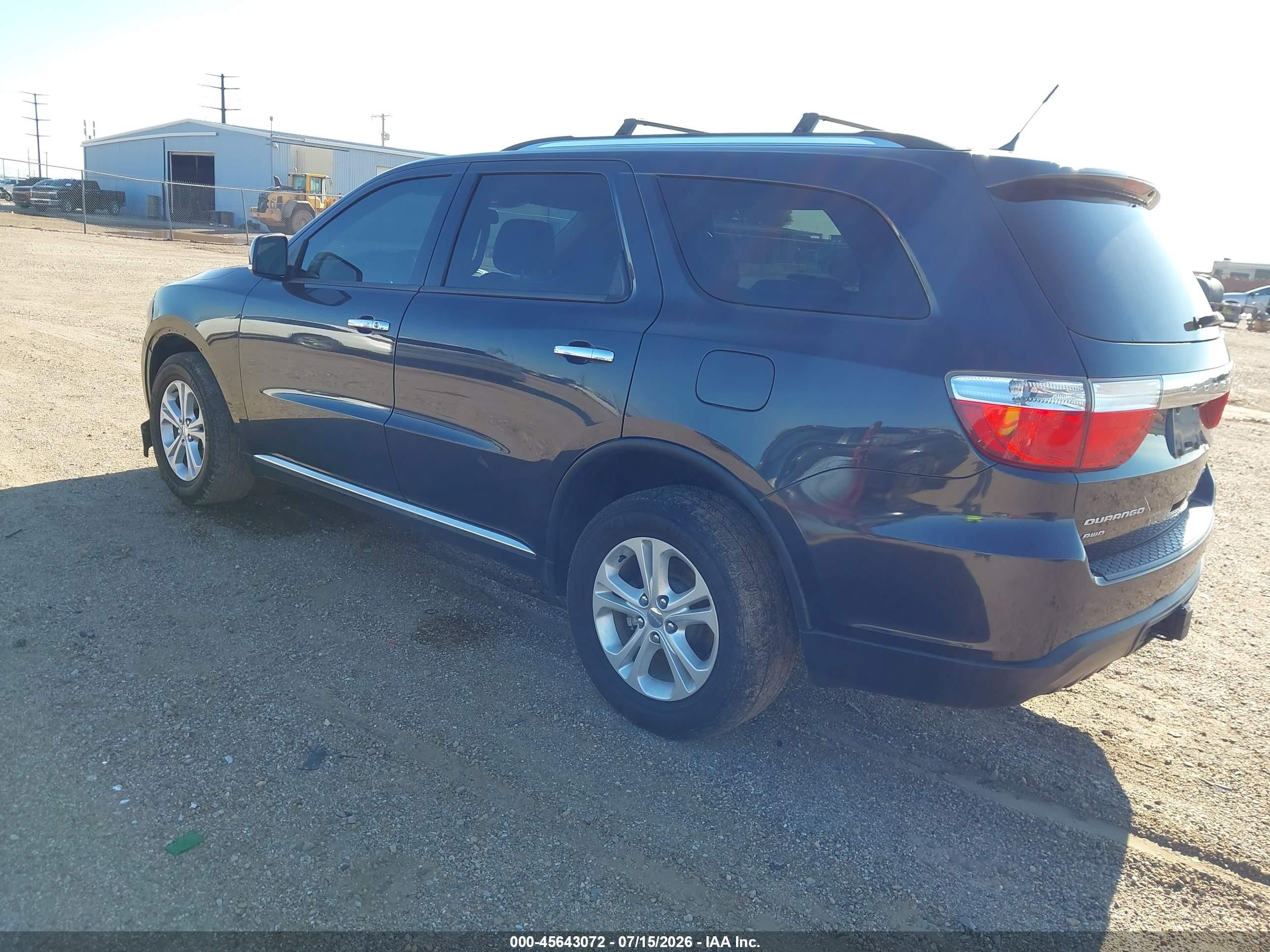2013 Dodge Durango Crew Black vin: 1C4RDJDG9DC689744