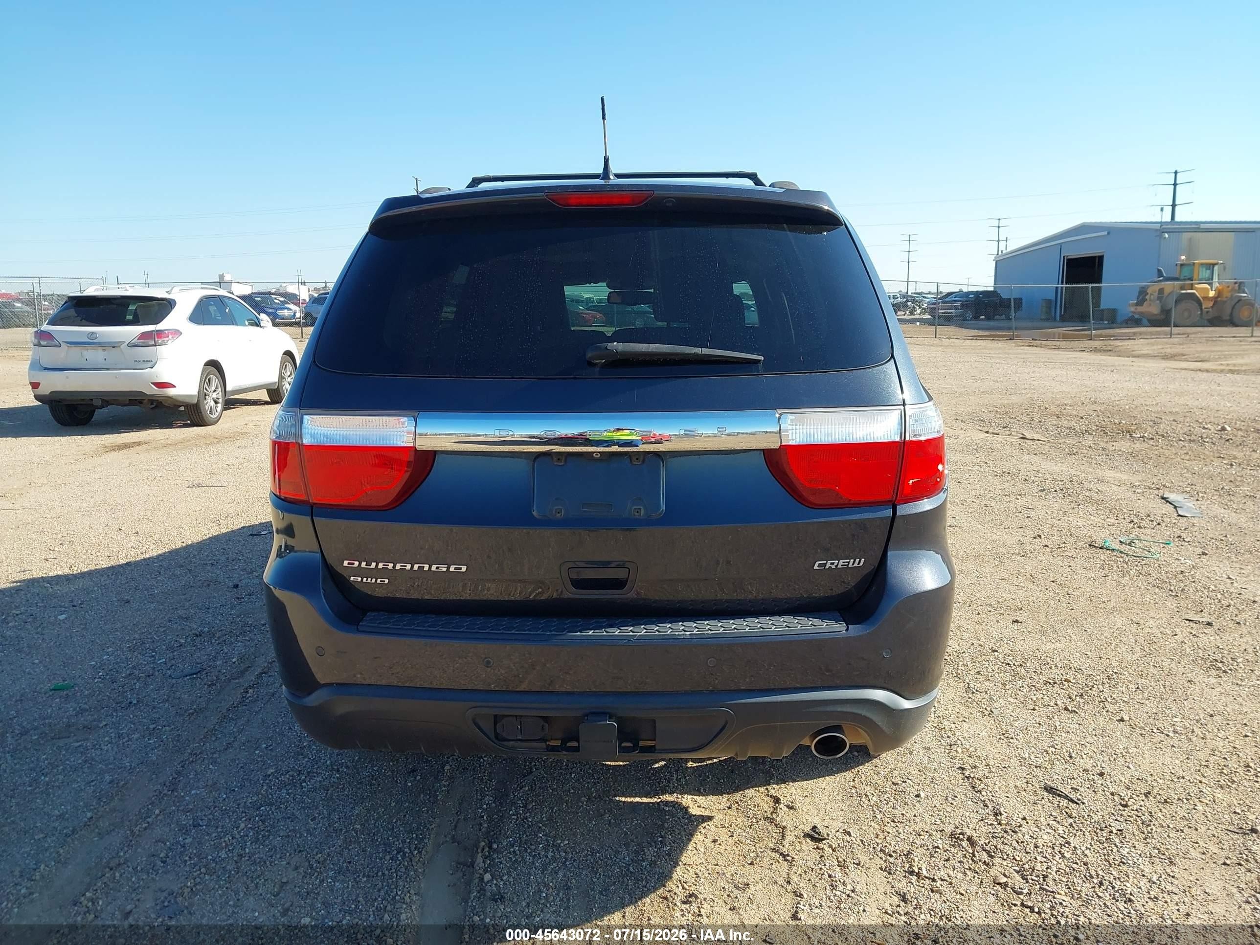 2013 Dodge Durango Crew Black vin: 1C4RDJDG9DC689744