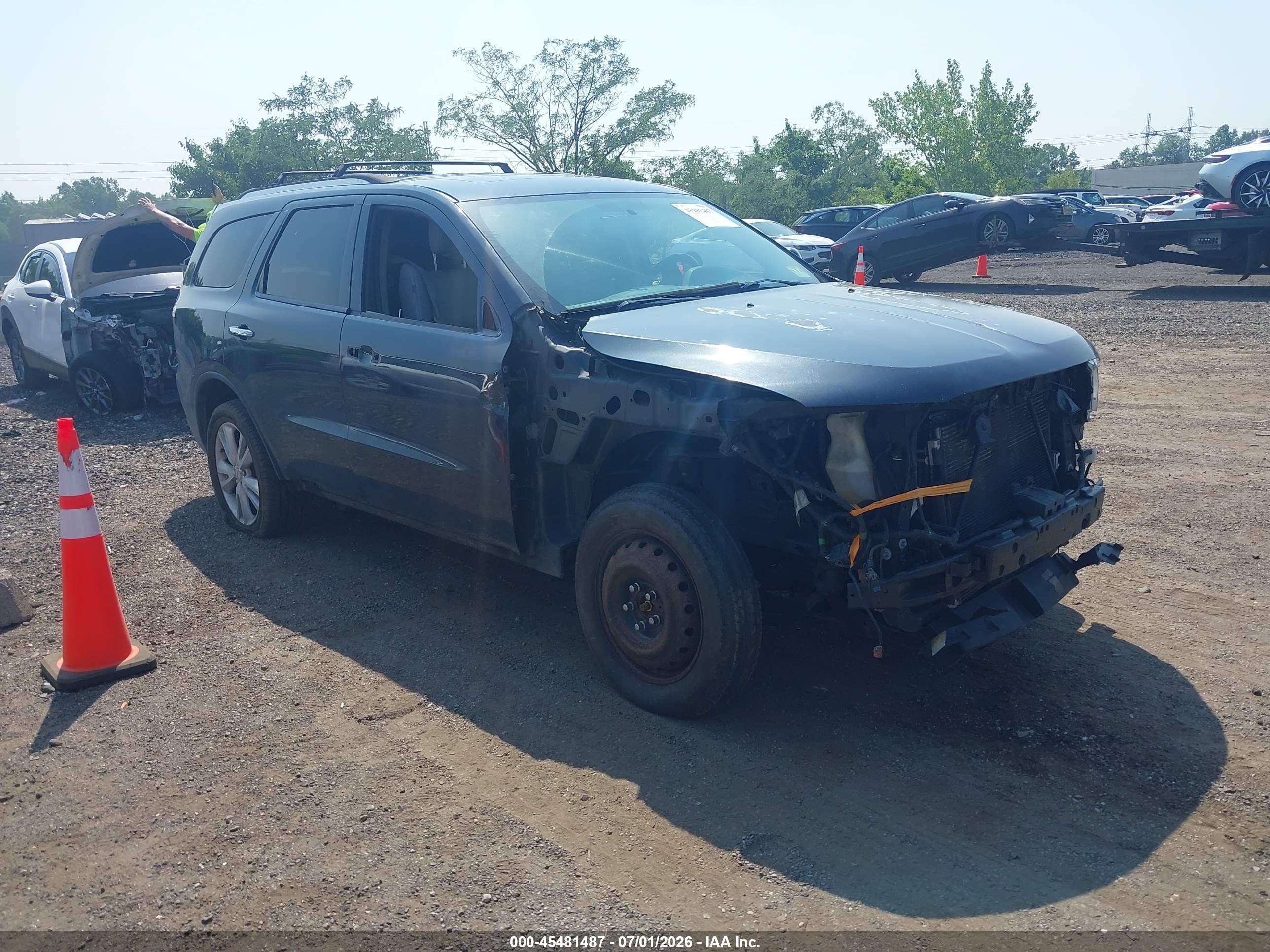 2013 Dodge Durango Crew Gray vin: 1C4RDJDG9DC693535