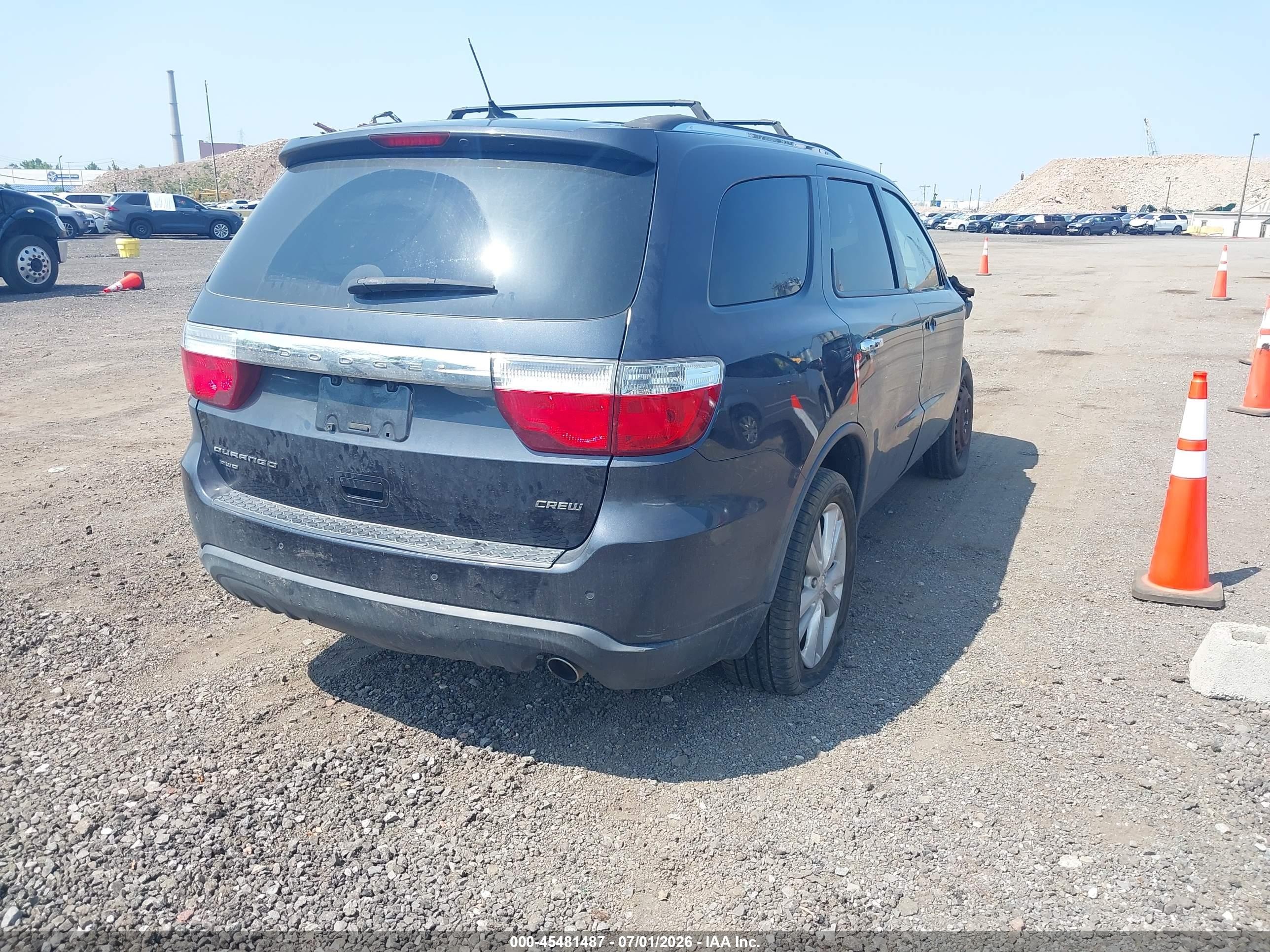 2013 Dodge Durango Crew Gray vin: 1C4RDJDG9DC693535