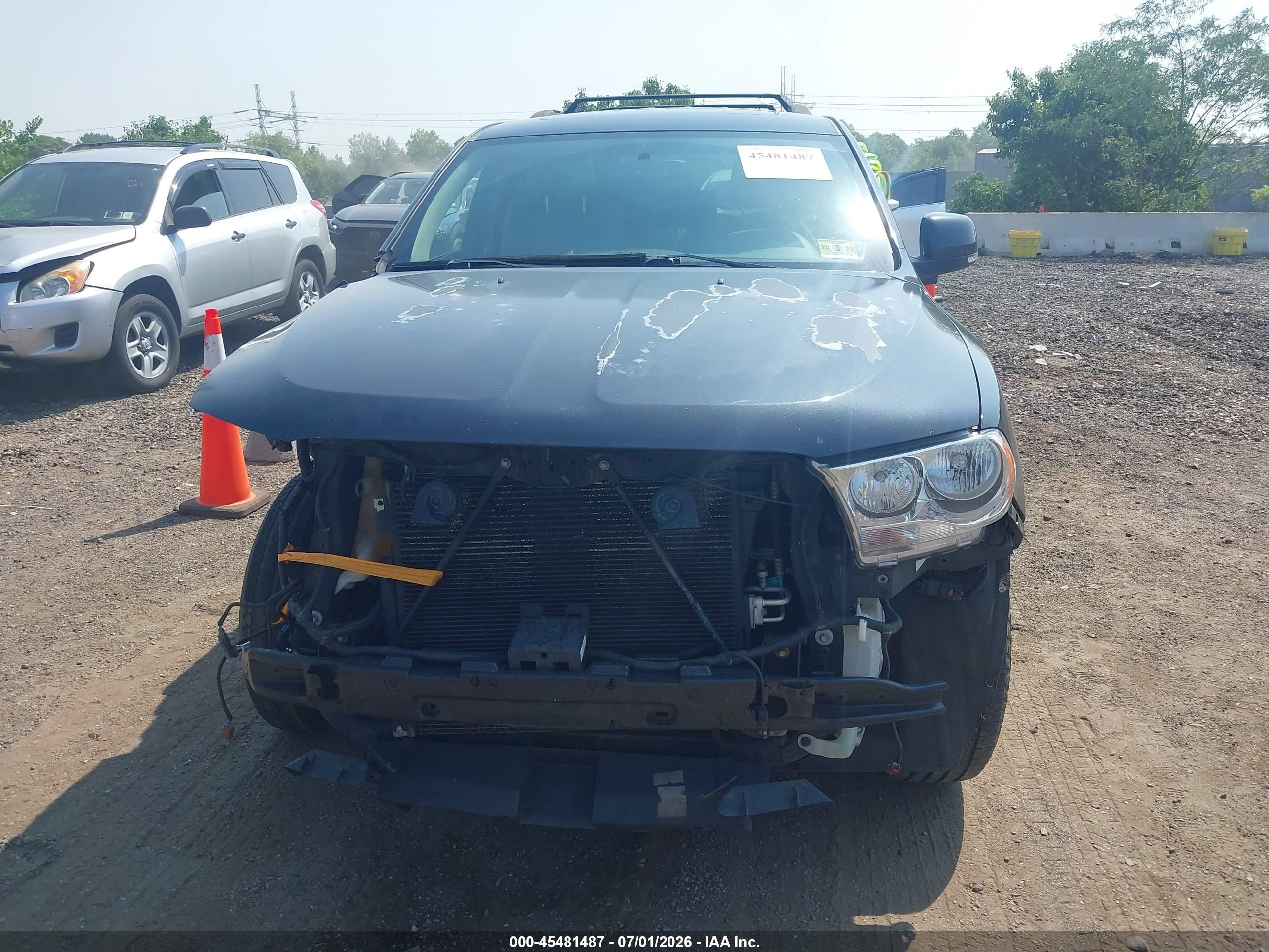 2013 Dodge Durango Crew Gray vin: 1C4RDJDG9DC693535
