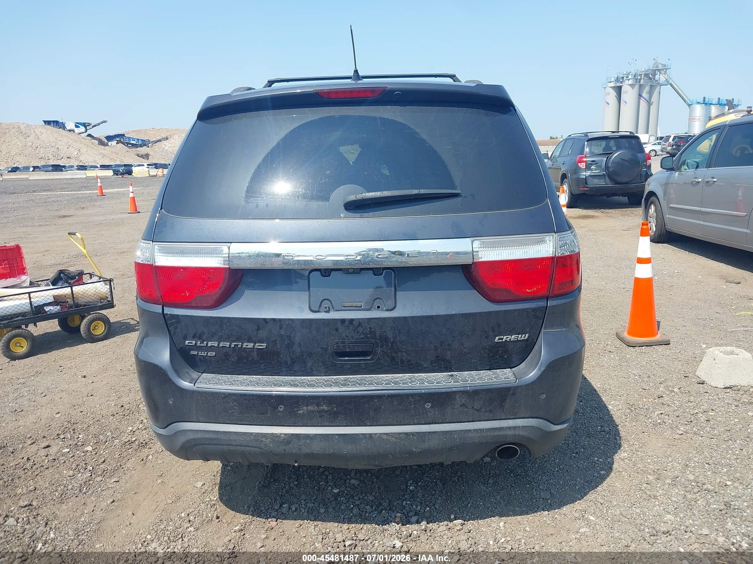 2013 Dodge Durango Crew Gray vin: 1C4RDJDG9DC693535