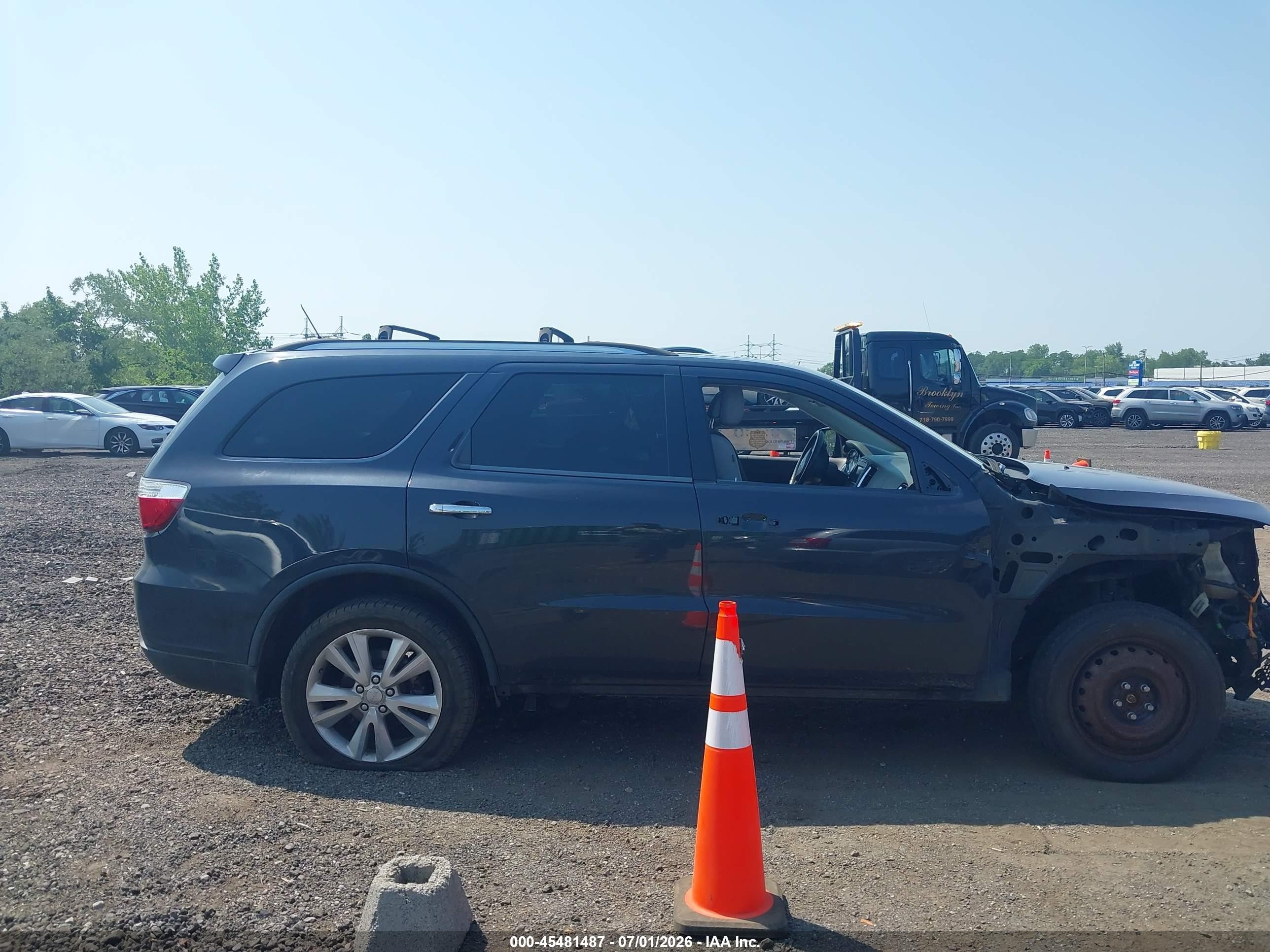 2013 Dodge Durango Crew Gray vin: 1C4RDJDG9DC693535