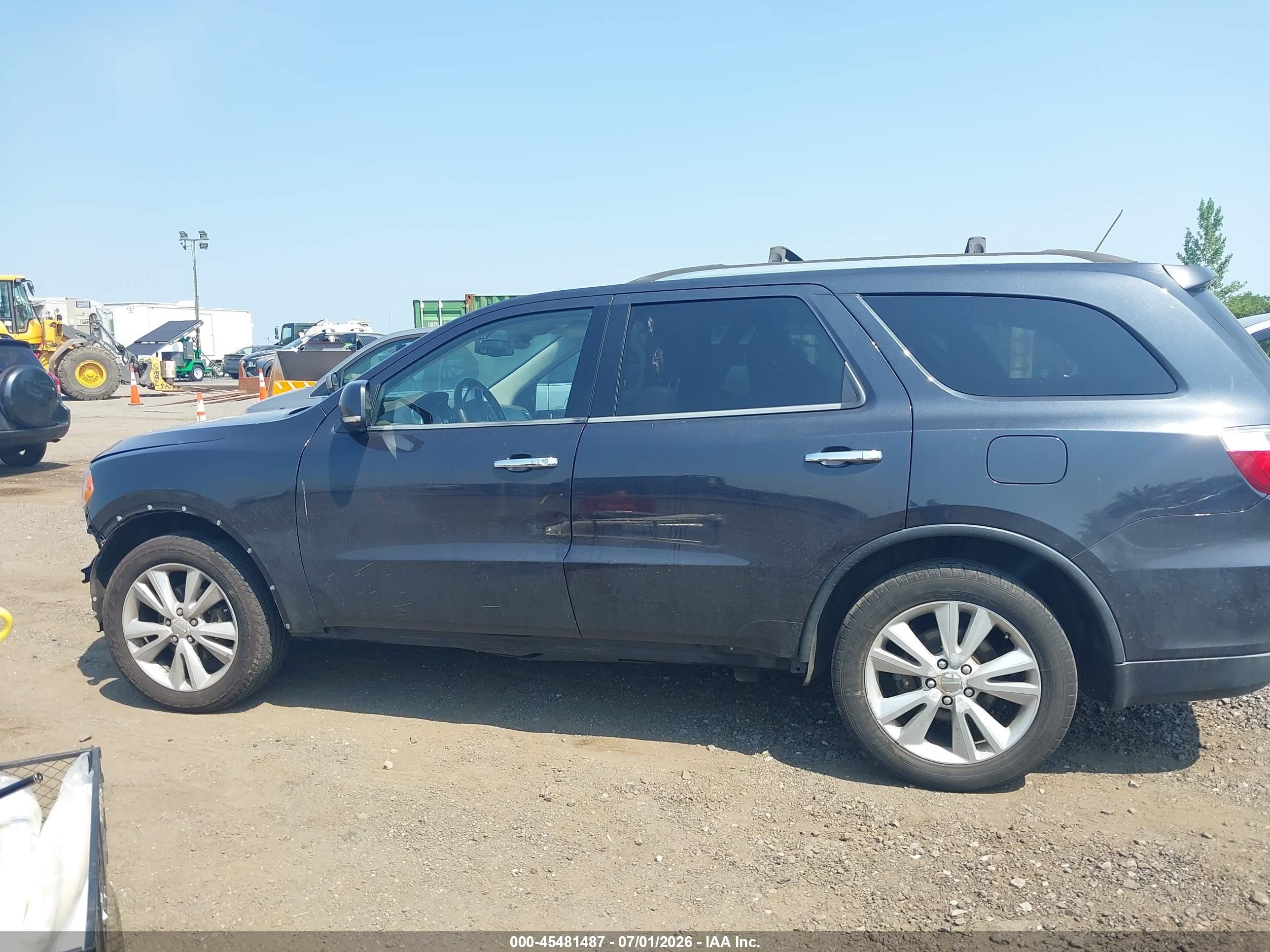 2013 Dodge Durango Crew Gray vin: 1C4RDJDG9DC693535