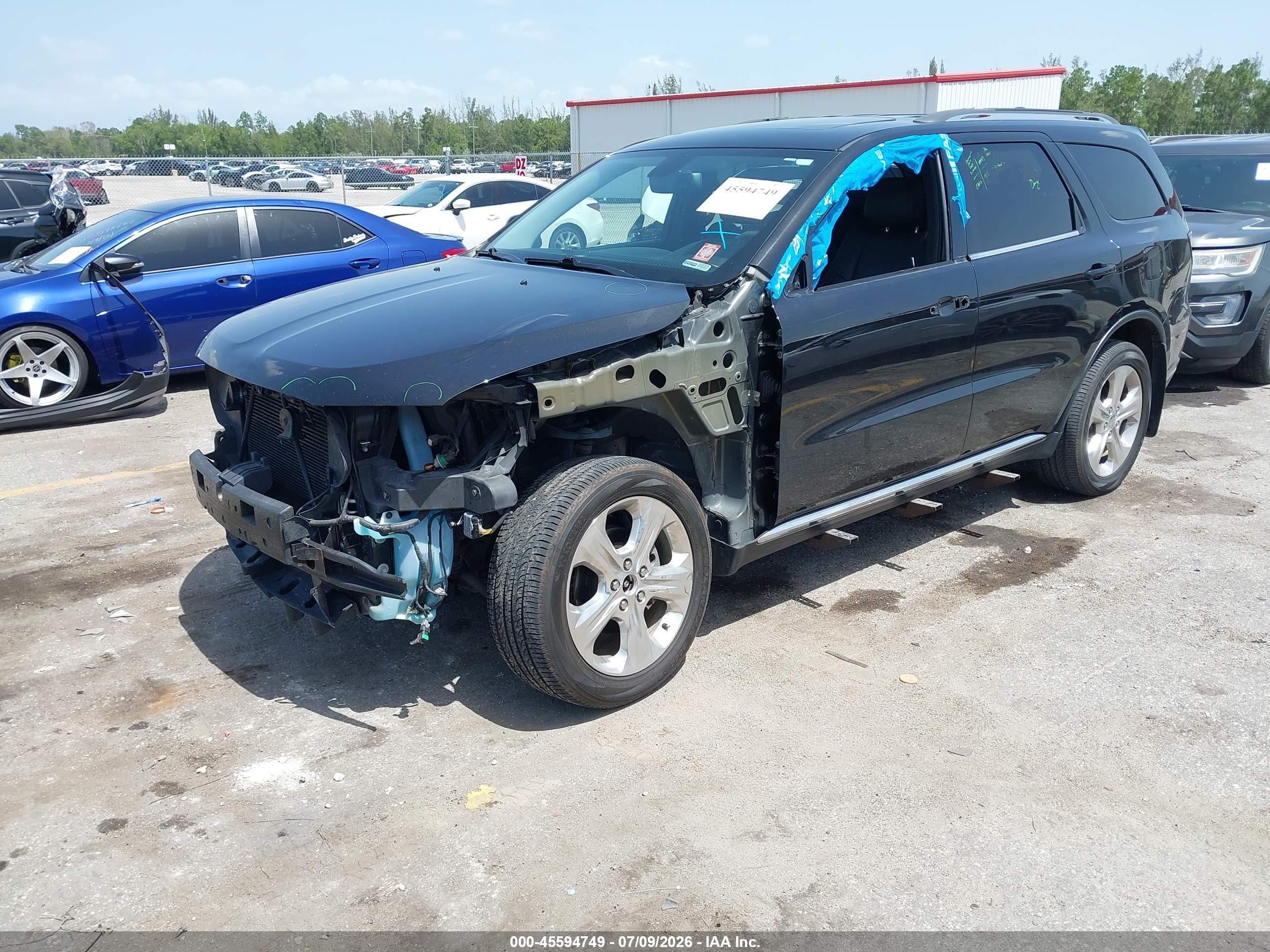 2014 Dodge Durango Limited Черный vin: 1C4RDJDG9EC323154