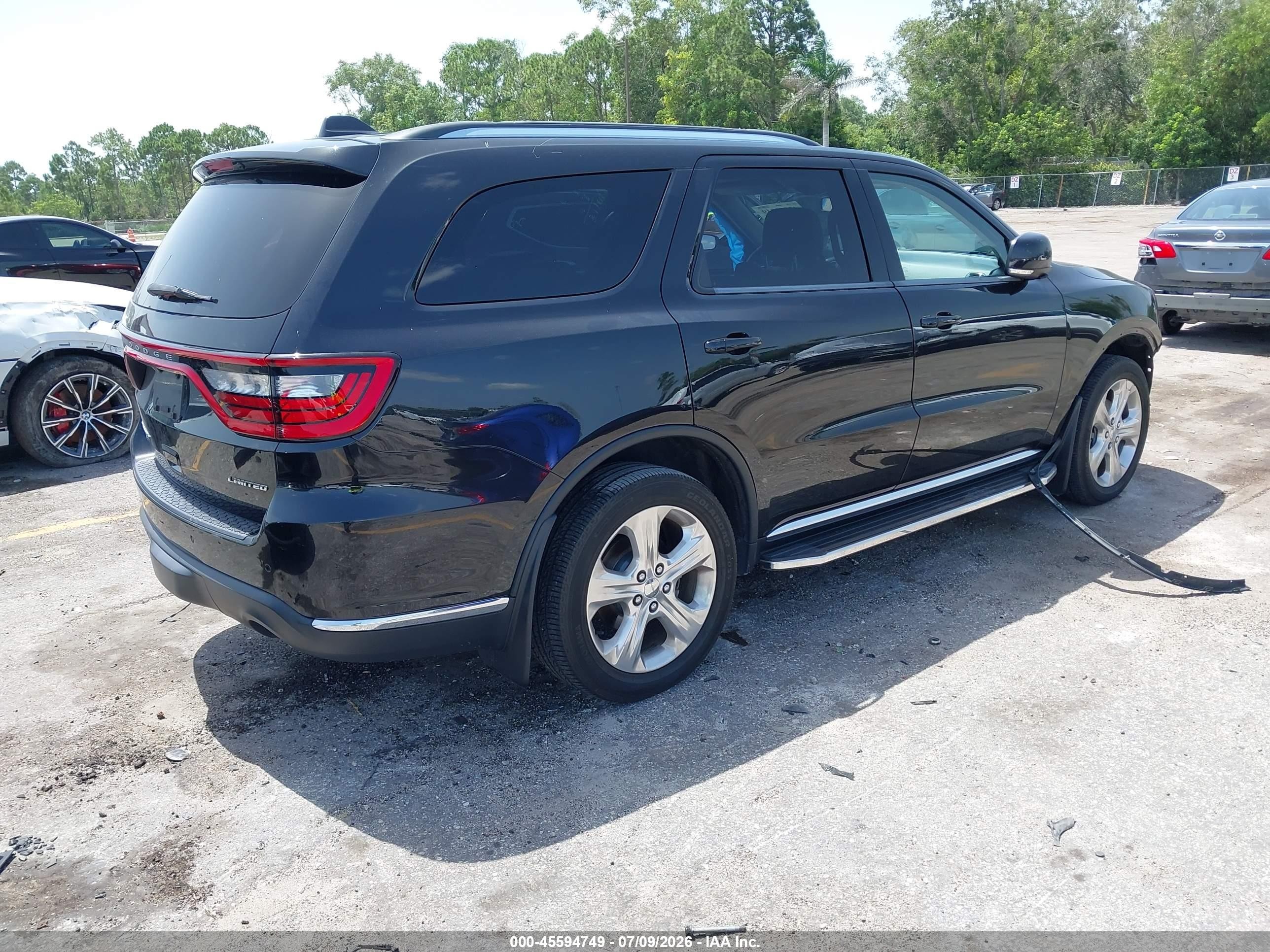2014 Dodge Durango Limited Черный vin: 1C4RDJDG9EC323154