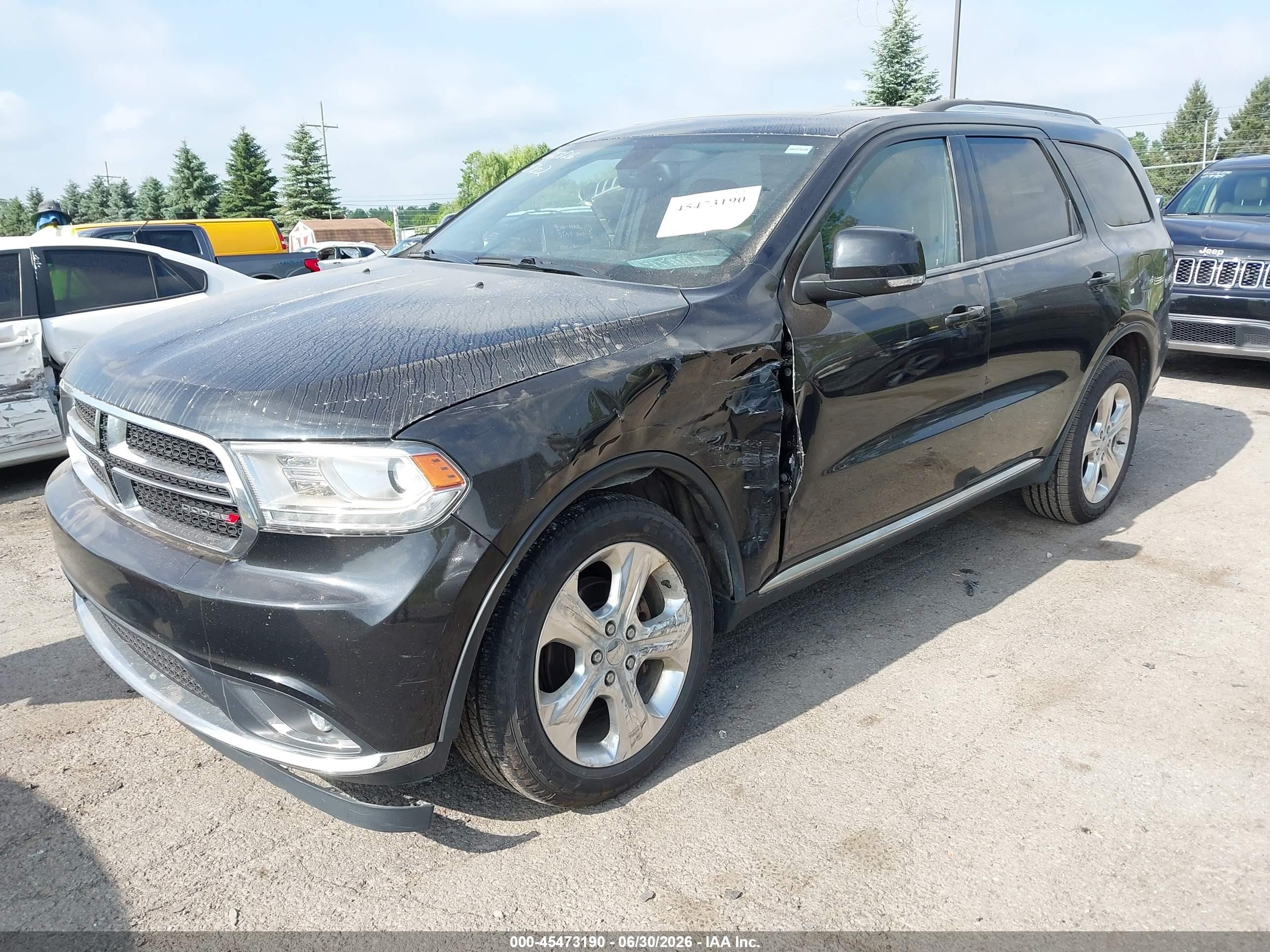 2014 Dodge Durango Limited Black vin: 1C4RDJDG9EC388702