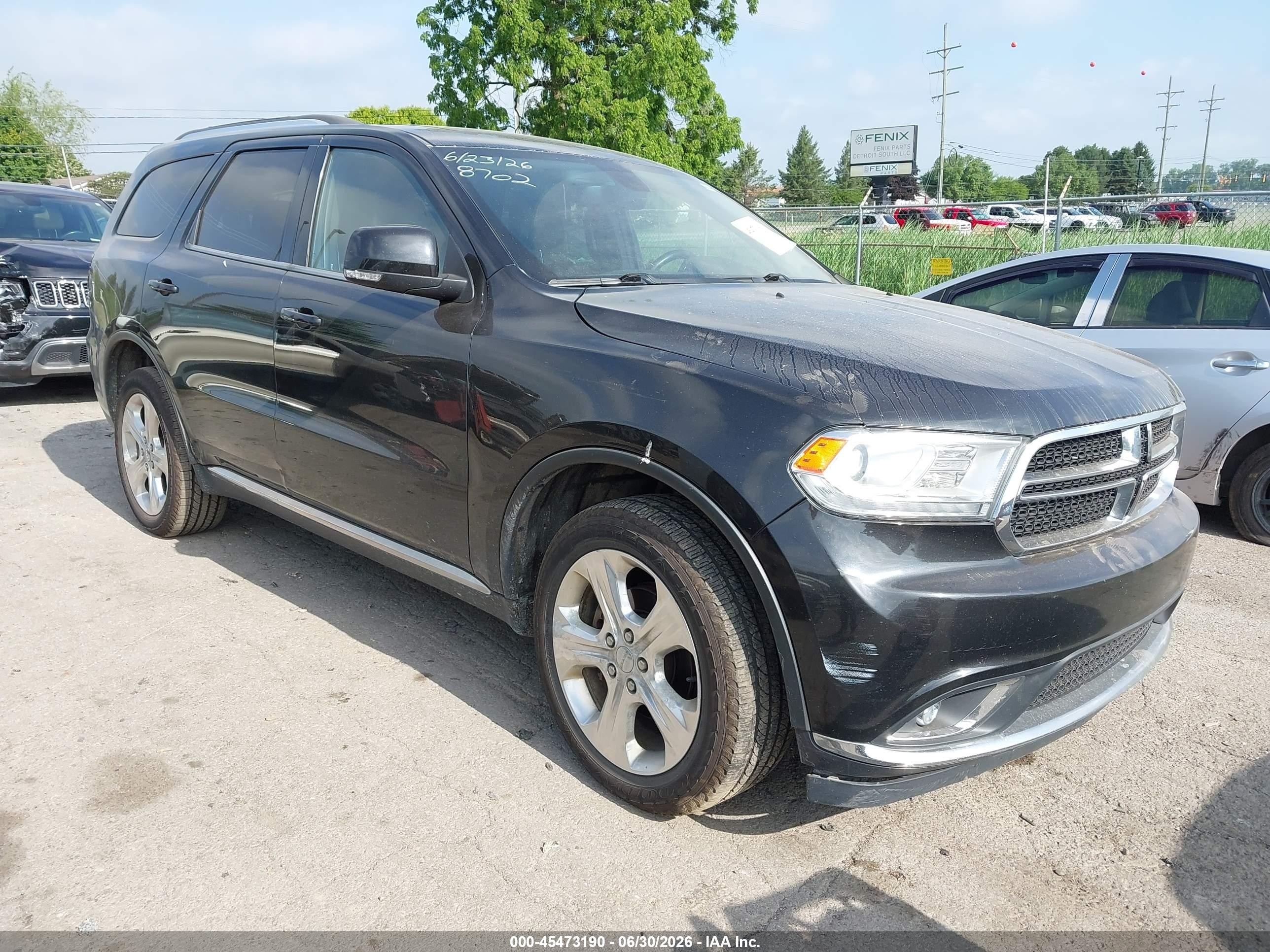 2014 Dodge Durango Limited Black vin: 1C4RDJDG9EC388702