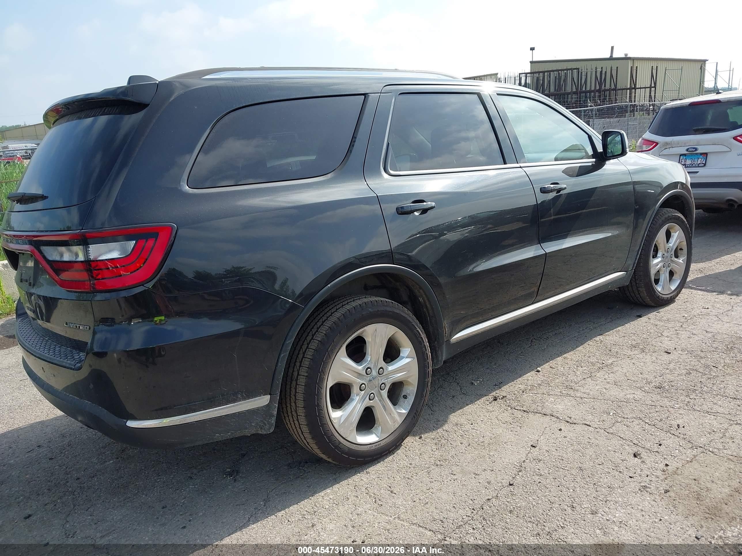 2014 Dodge Durango Limited Black vin: 1C4RDJDG9EC388702