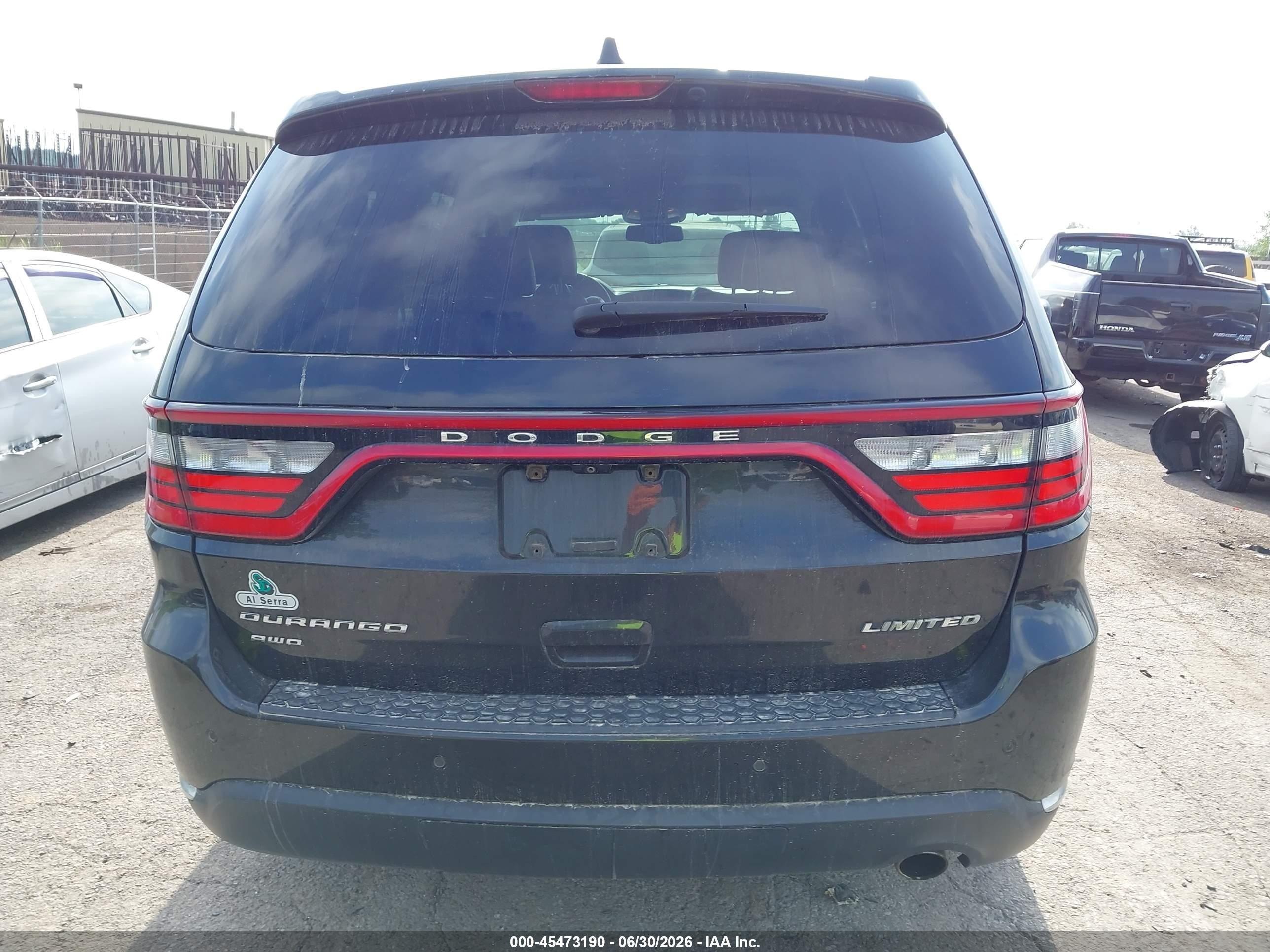 2014 Dodge Durango Limited Black vin: 1C4RDJDG9EC388702
