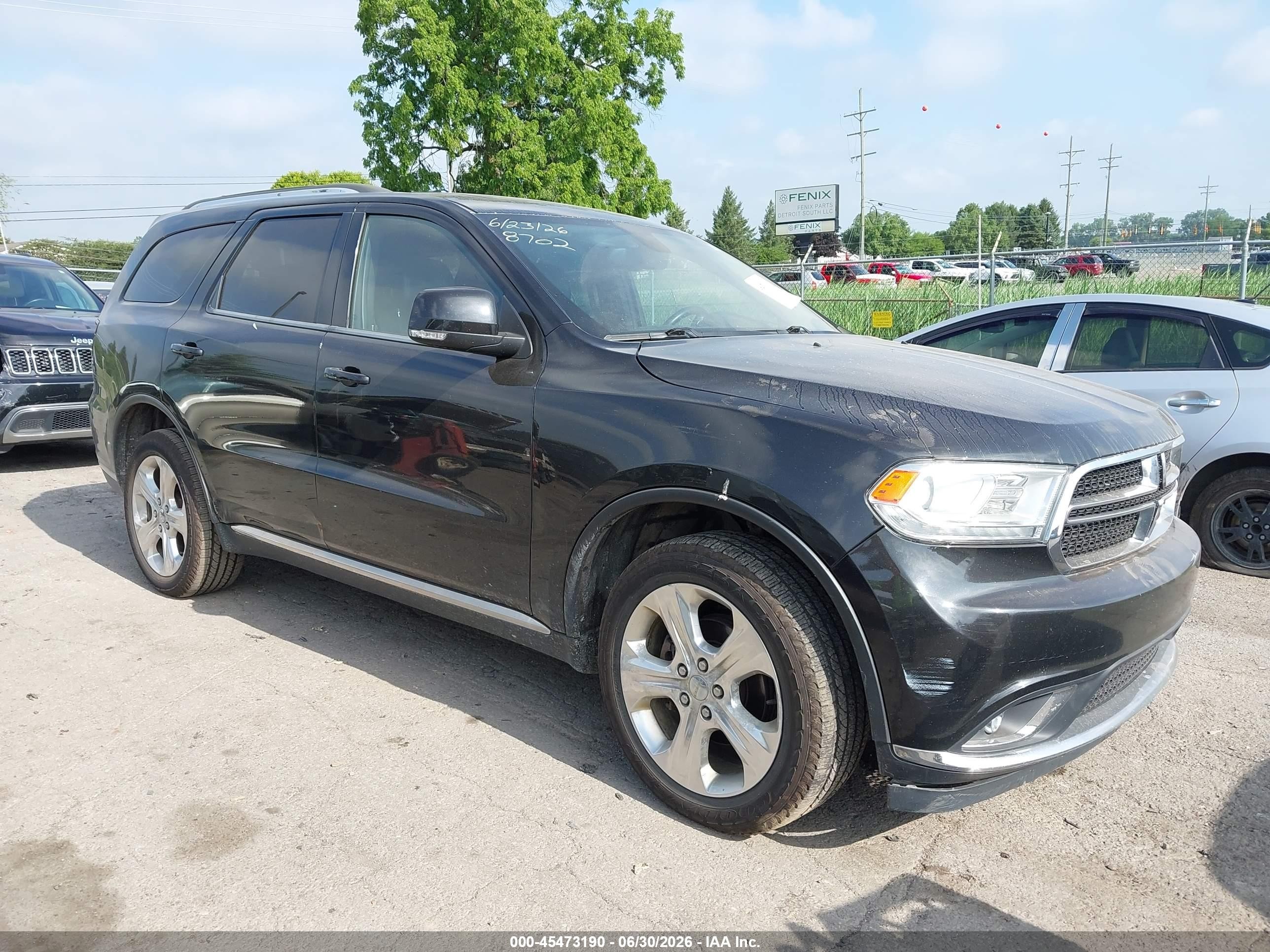 2014 Dodge Durango Limited Black vin: 1C4RDJDG9EC388702