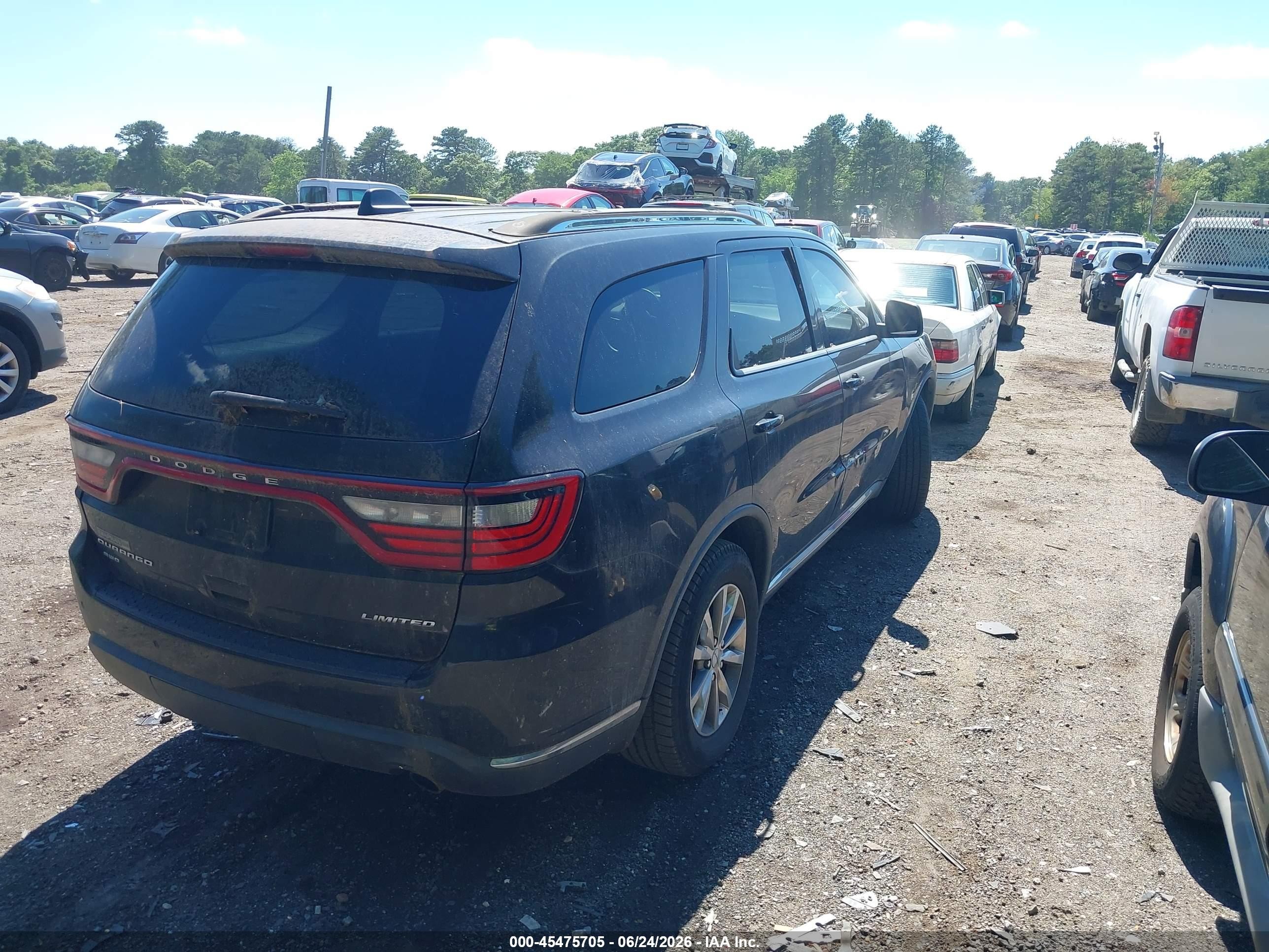 2014 Dodge Durango Limited Серый vin: 1C4RDJDG9EC443794