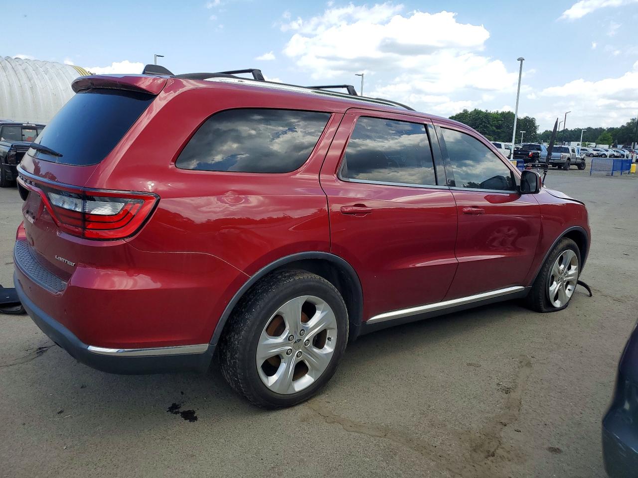 2014 Dodge Durango Limited Burgundy vin: 1C4RDJDG9EC592299