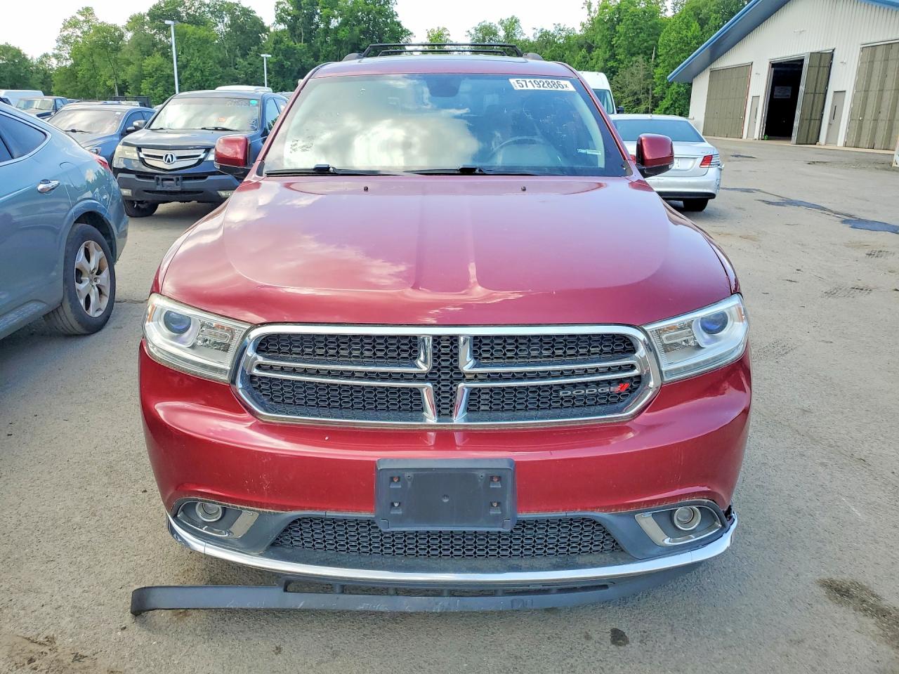 2014 Dodge Durango Limited Burgundy vin: 1C4RDJDG9EC592299