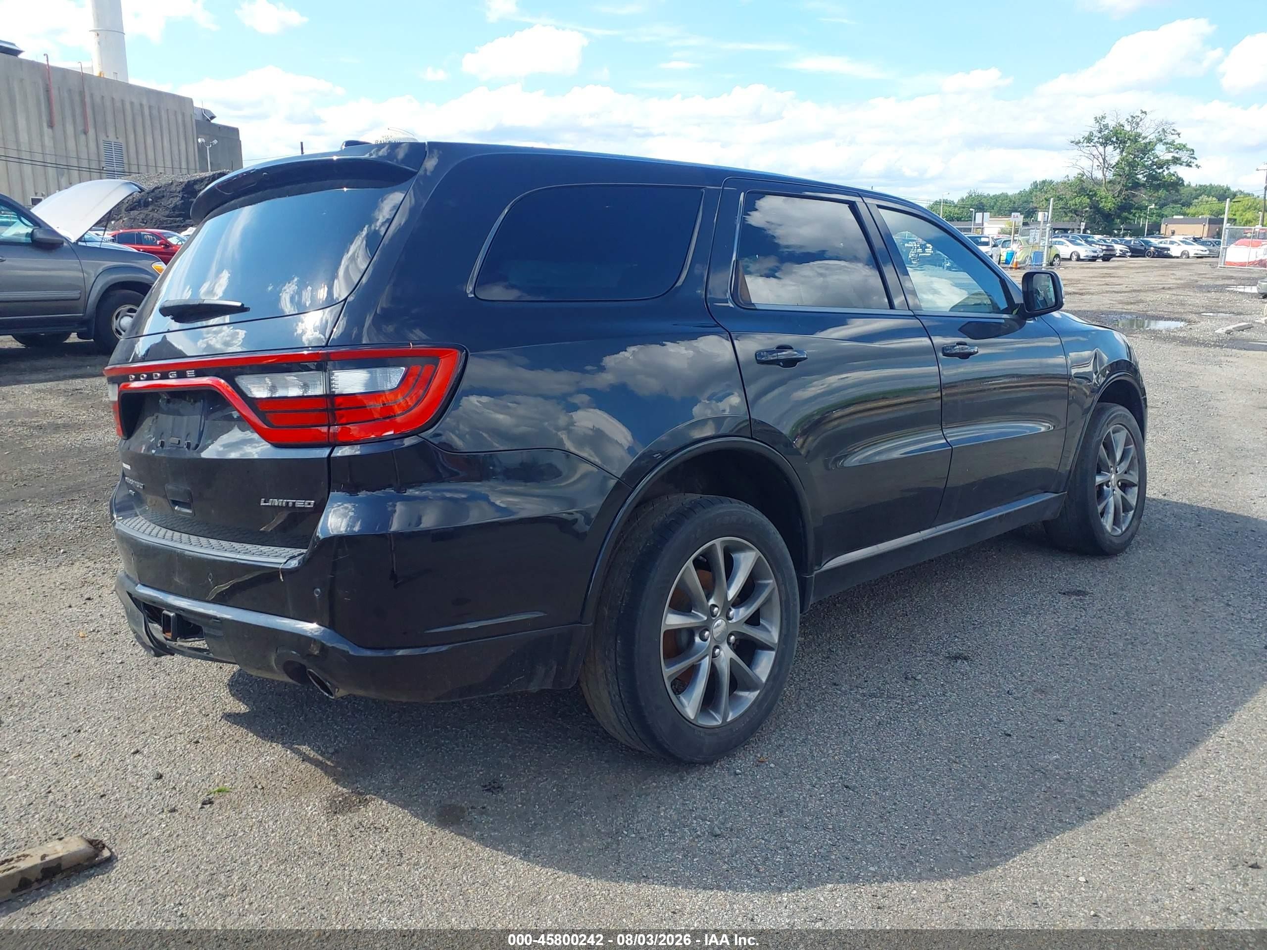 2015 Dodge Durango Limited Black vin: 1C4RDJDG9FC105961