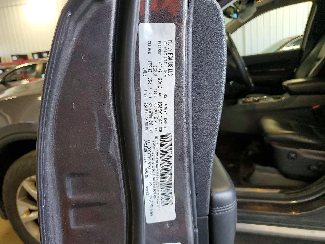 2015 Dodge Durango Limited Charcoal vin: 1C4RDJDG9FC185763