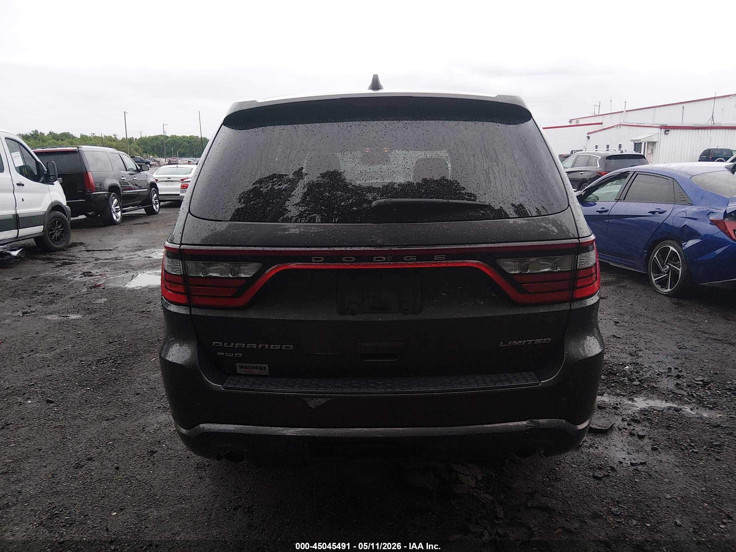2015 Dodge Durango Limited Серый vin: 1C4RDJDG9FC188226
