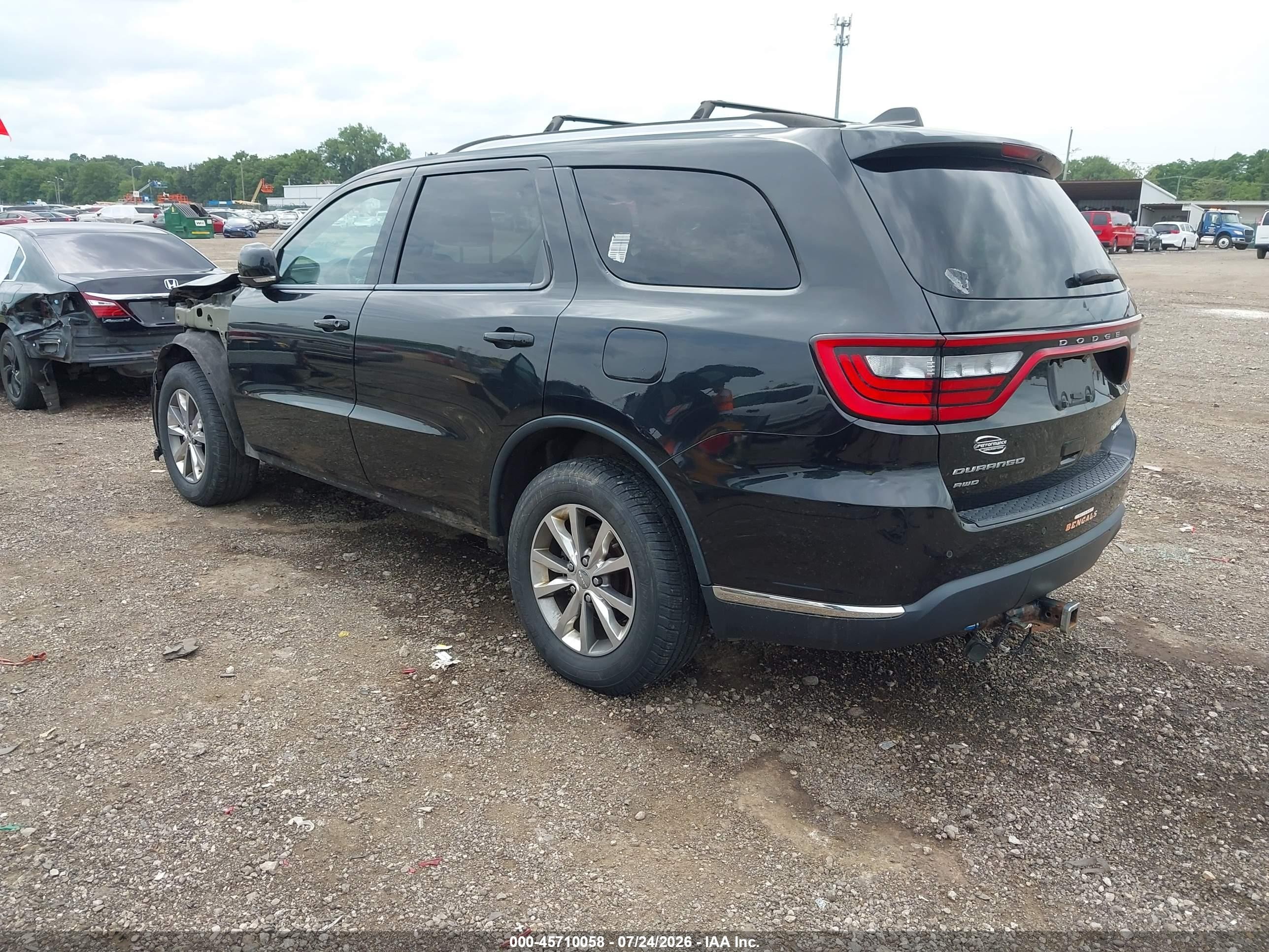 2015 Dodge Durango Limited Черный vin: 1C4RDJDG9FC740596