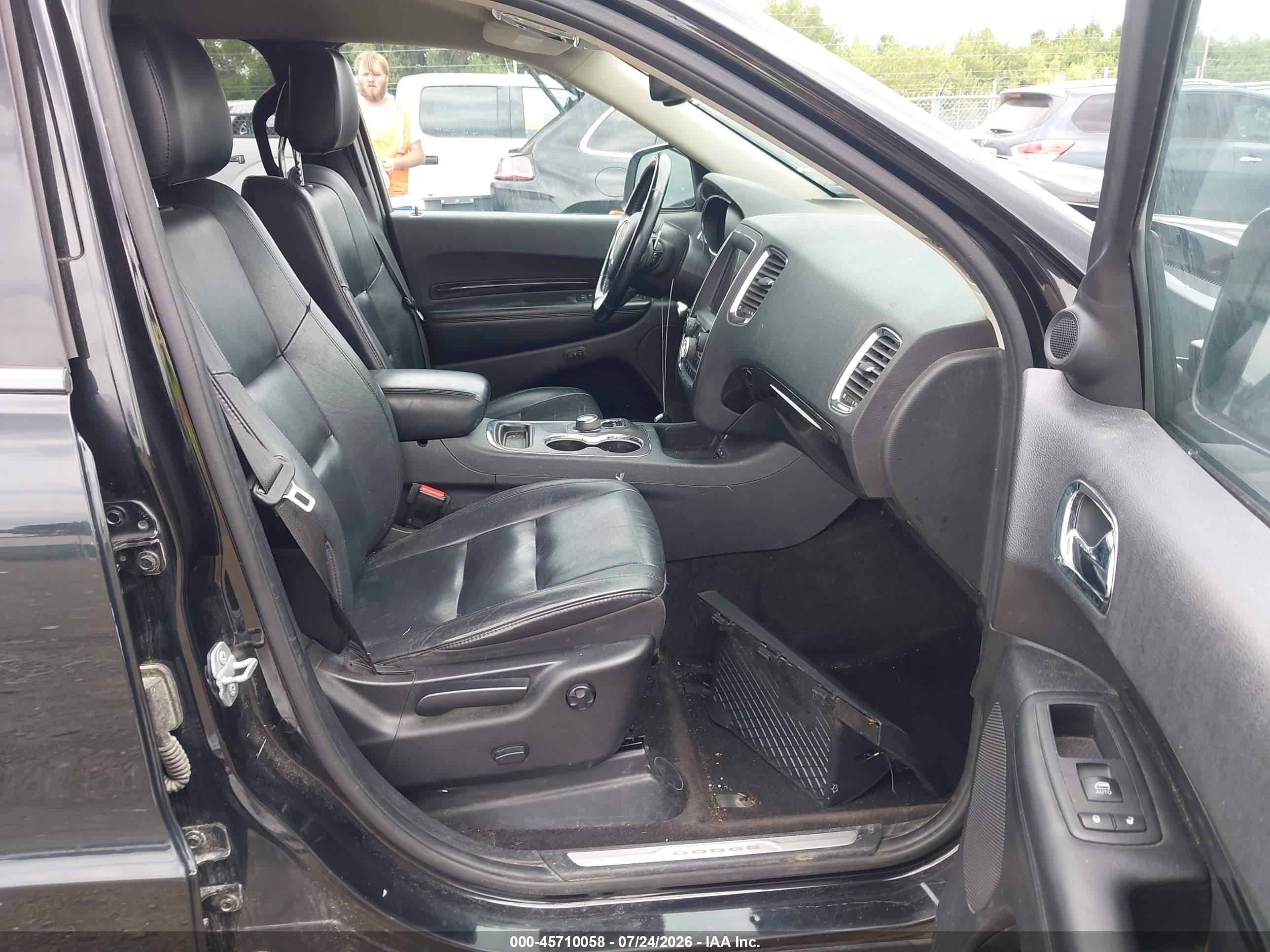 2015 Dodge Durango Limited Черный vin: 1C4RDJDG9FC740596